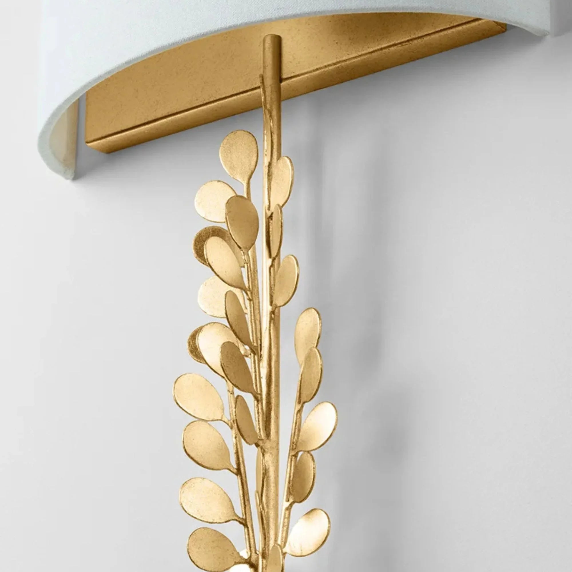 Adrienne 25" 2-Light Wall Sconce, Vintage Gold Leaf Finish