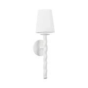Alvaro 19" Wall Sconce, Gesso White Finish