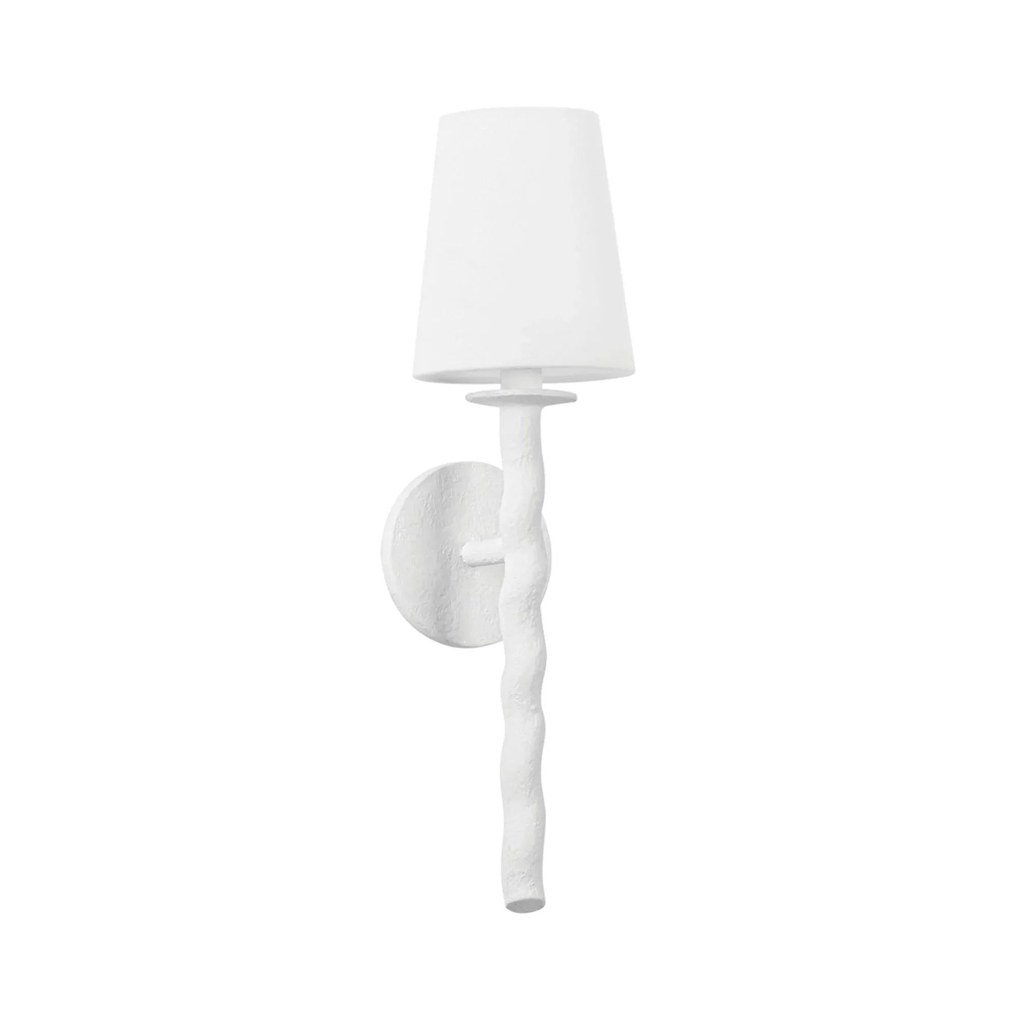 Alvaro 19" Wall Sconce, Gesso White Finish