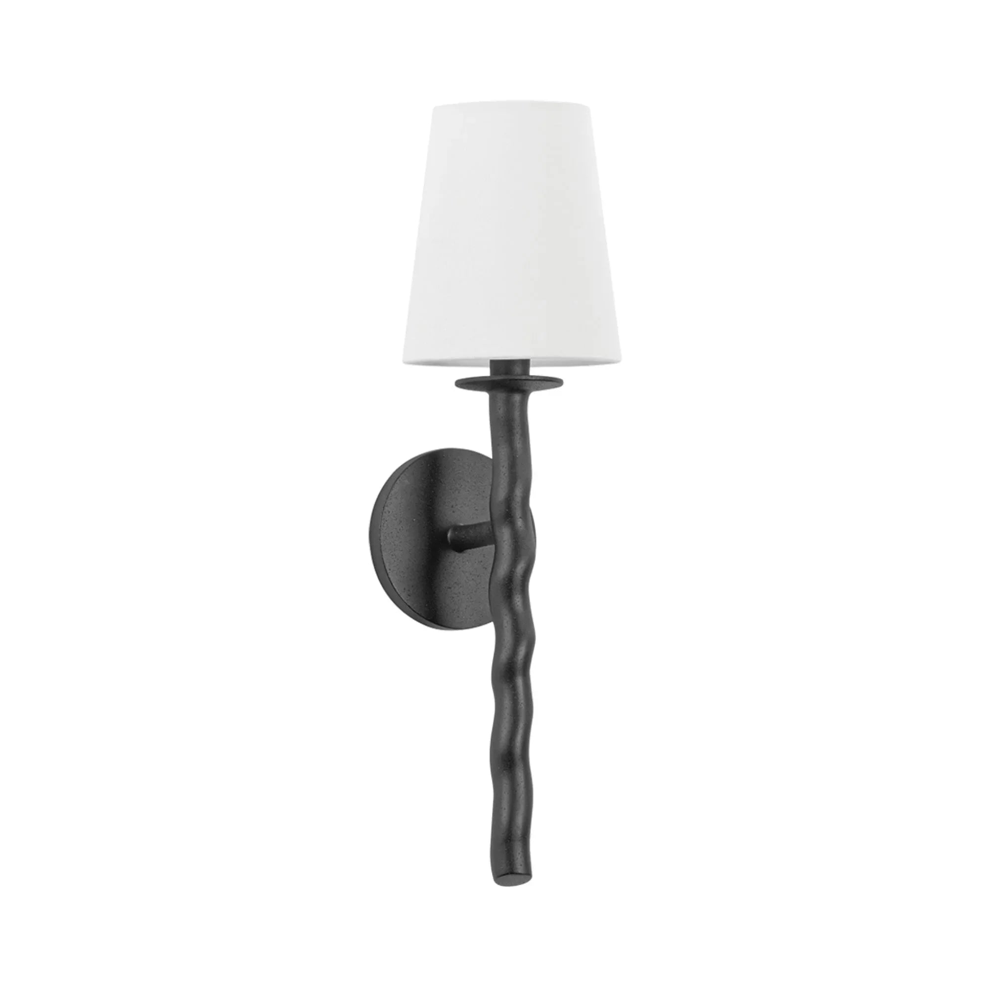 Alvaro 19" Wall Sconce, Textured Black Finish