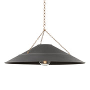 Arcane 34" Pendant, Patina Brass/Graphite Finish