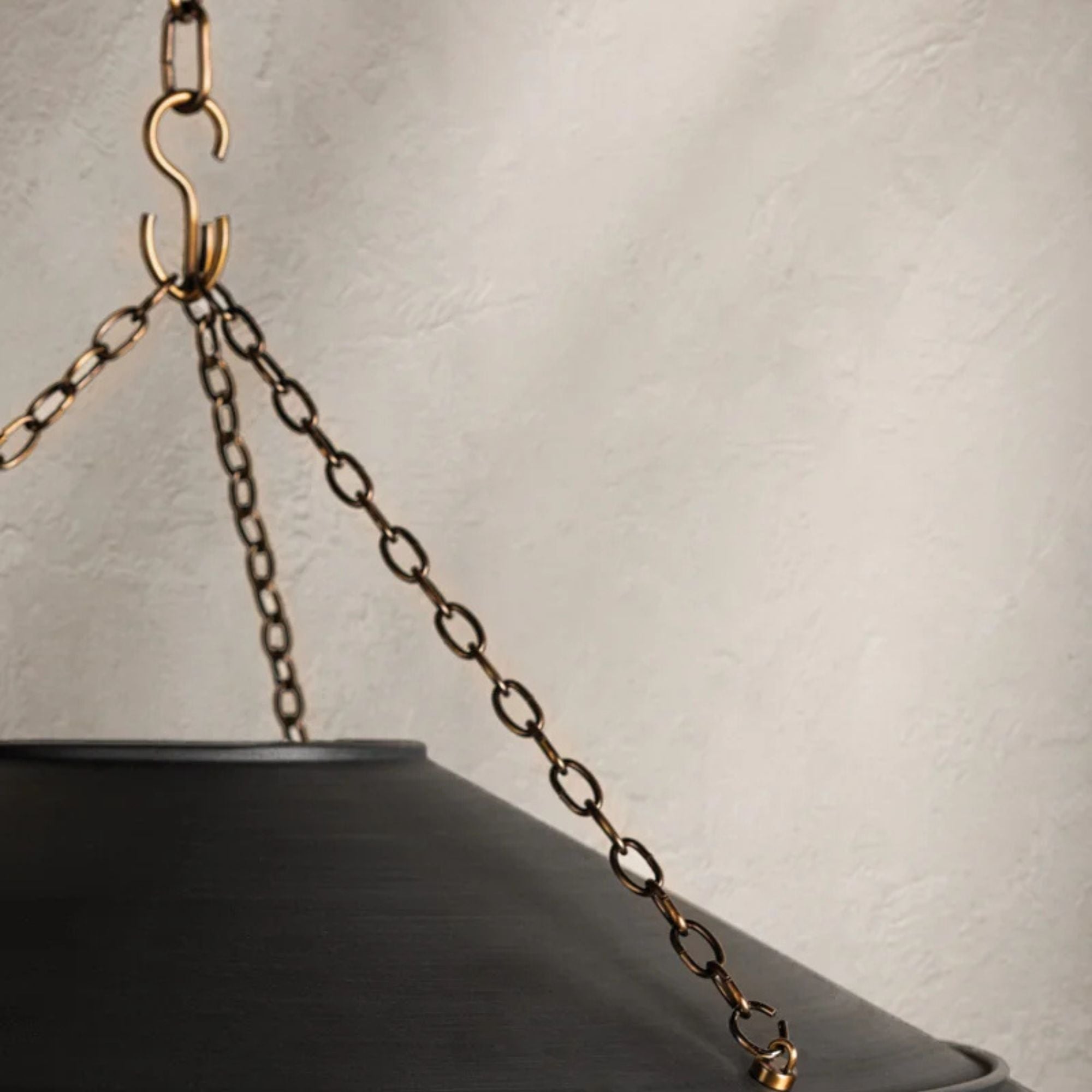 Arcane 34" Pendant, Patina Brass/Graphite Finish
