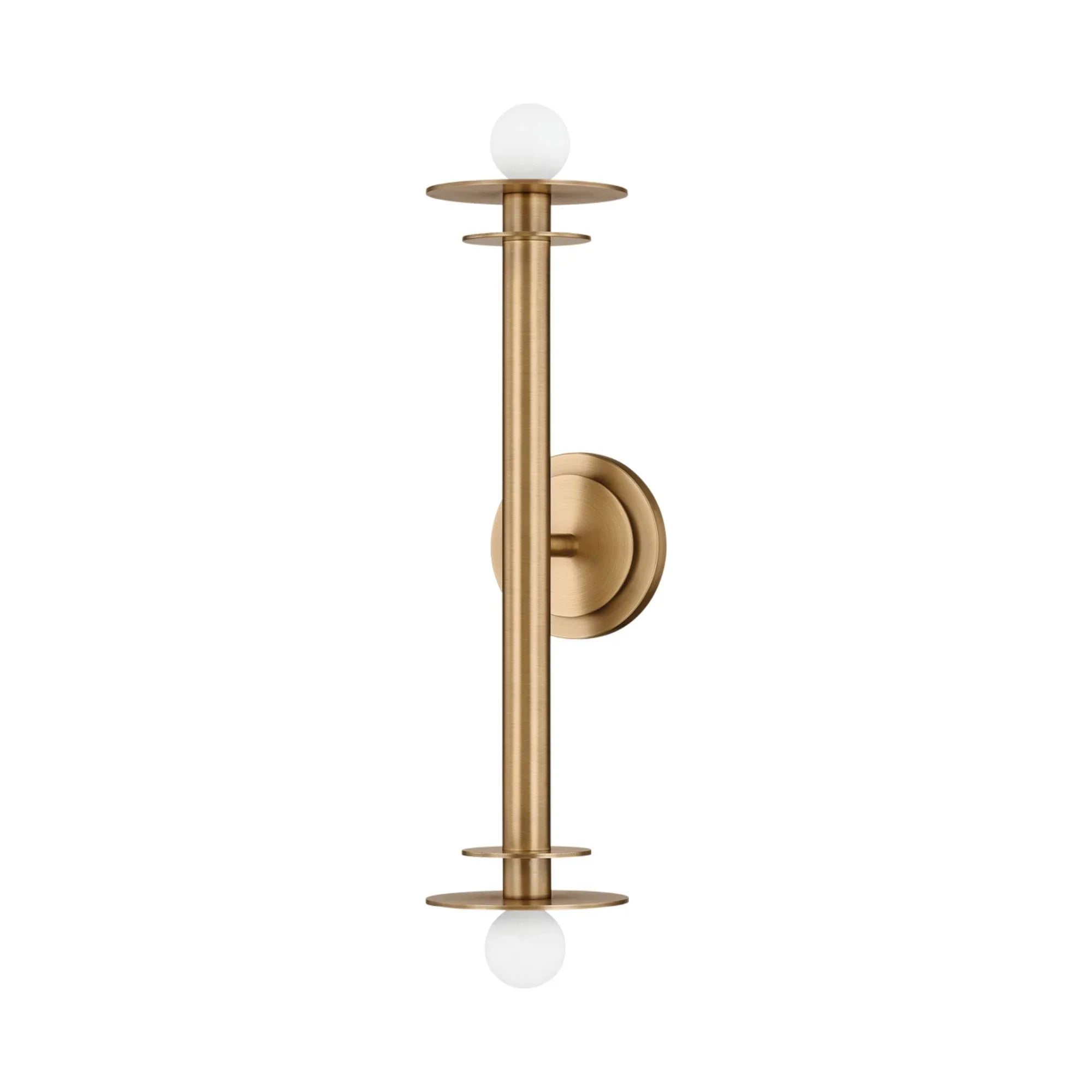 Arley 21" 2-Light Wall Sconce, Patina Brass Finish