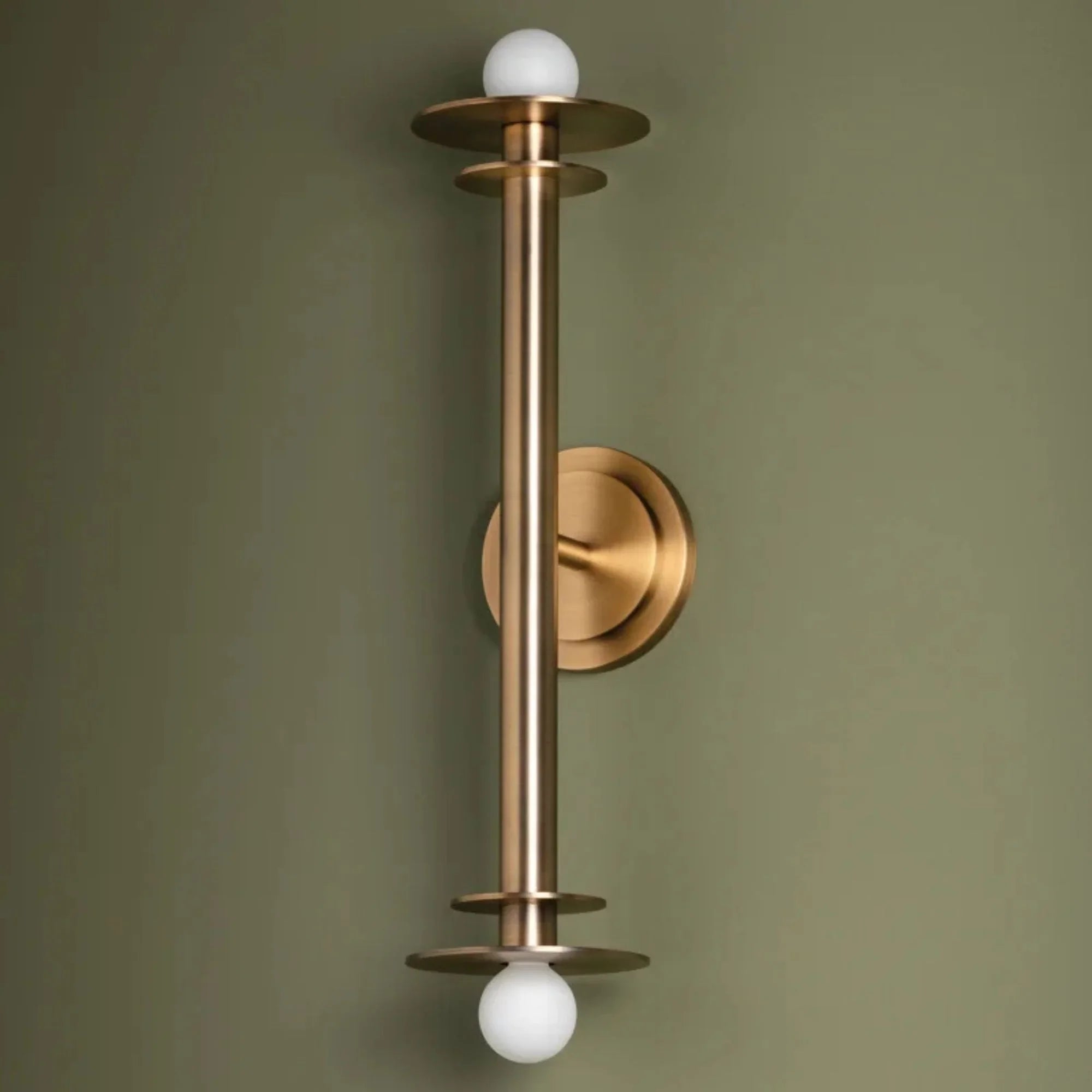 Arley 21" 2-Light Wall Sconce, Patina Brass Finish