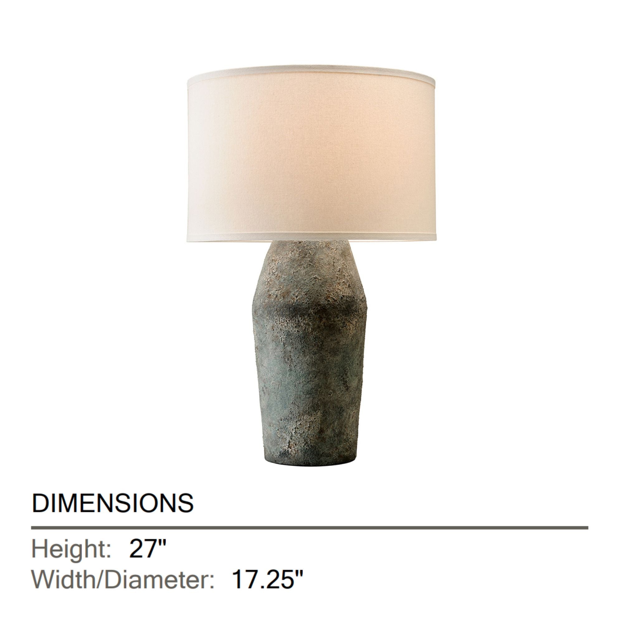 Troy Lighting - Artifact 27" Table Lamp, Moonstone Finish | Bees Lighting