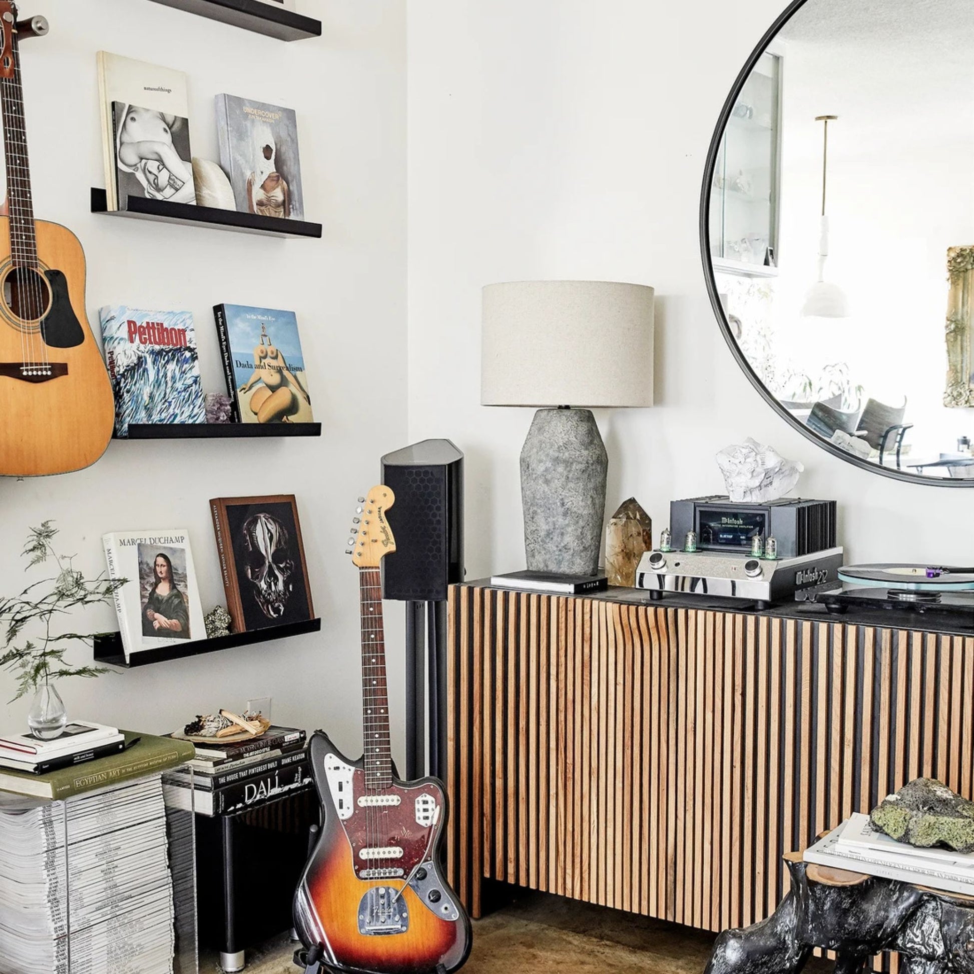 Troy Lighting - Artifact 27" Table Lamp, Moonstone Finish | Bees Lighting