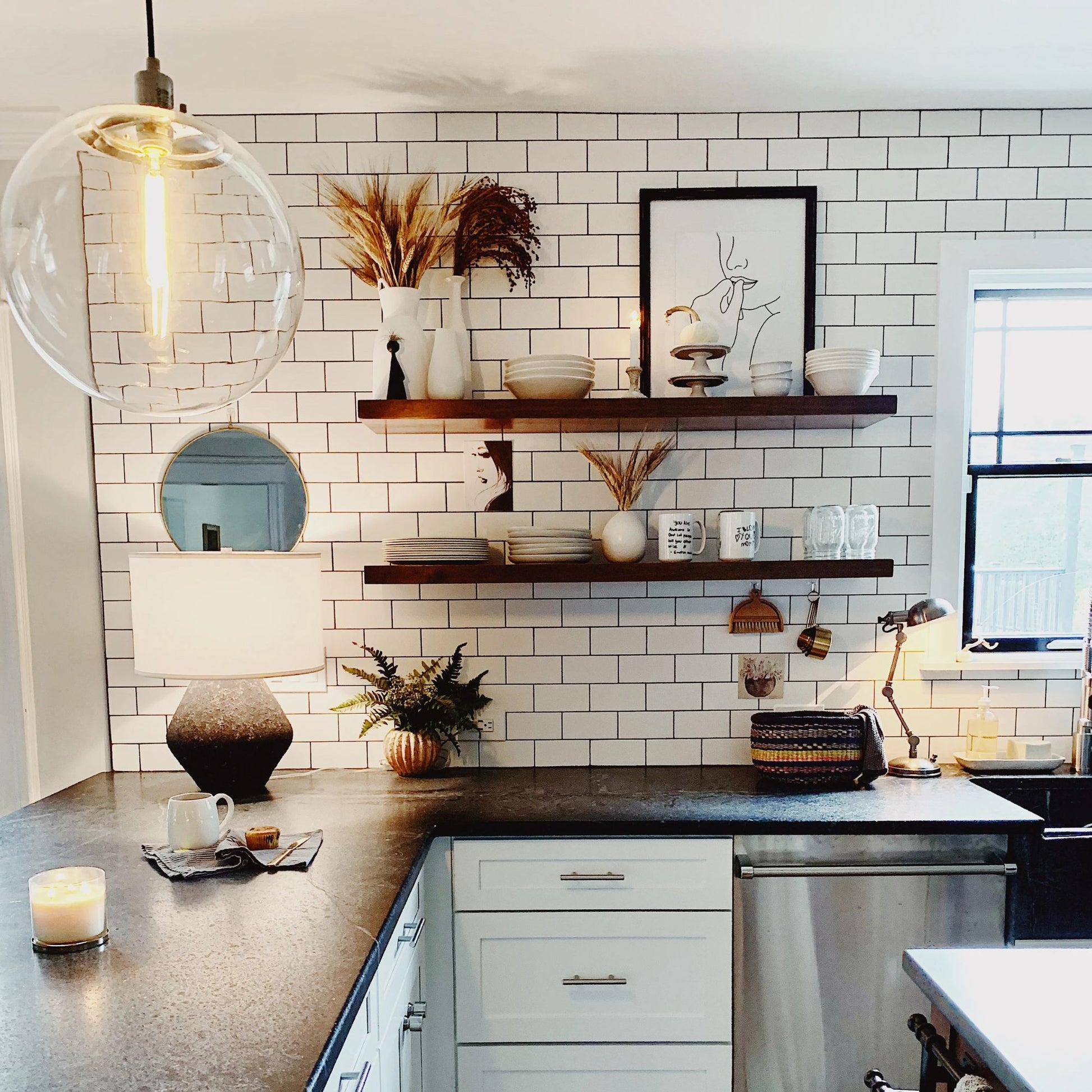 Troy Lighting - Artifact 23" Table Lamp, Lava Finish | Bees Lighting