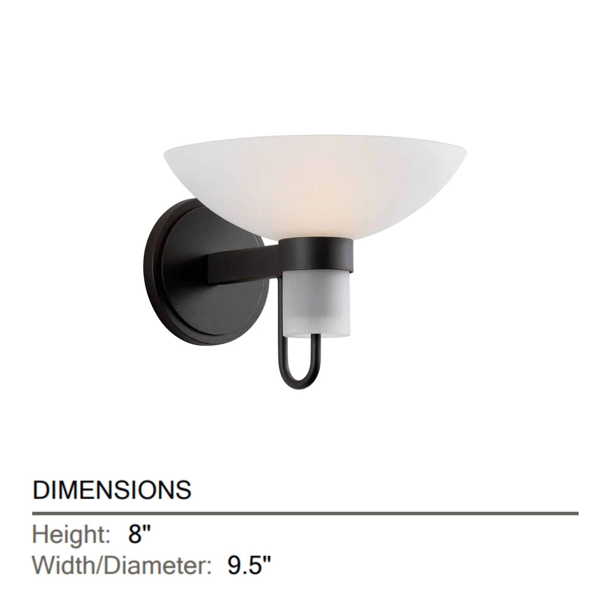 Arturo 10" Wall Sconce, Textured Bronze Finish