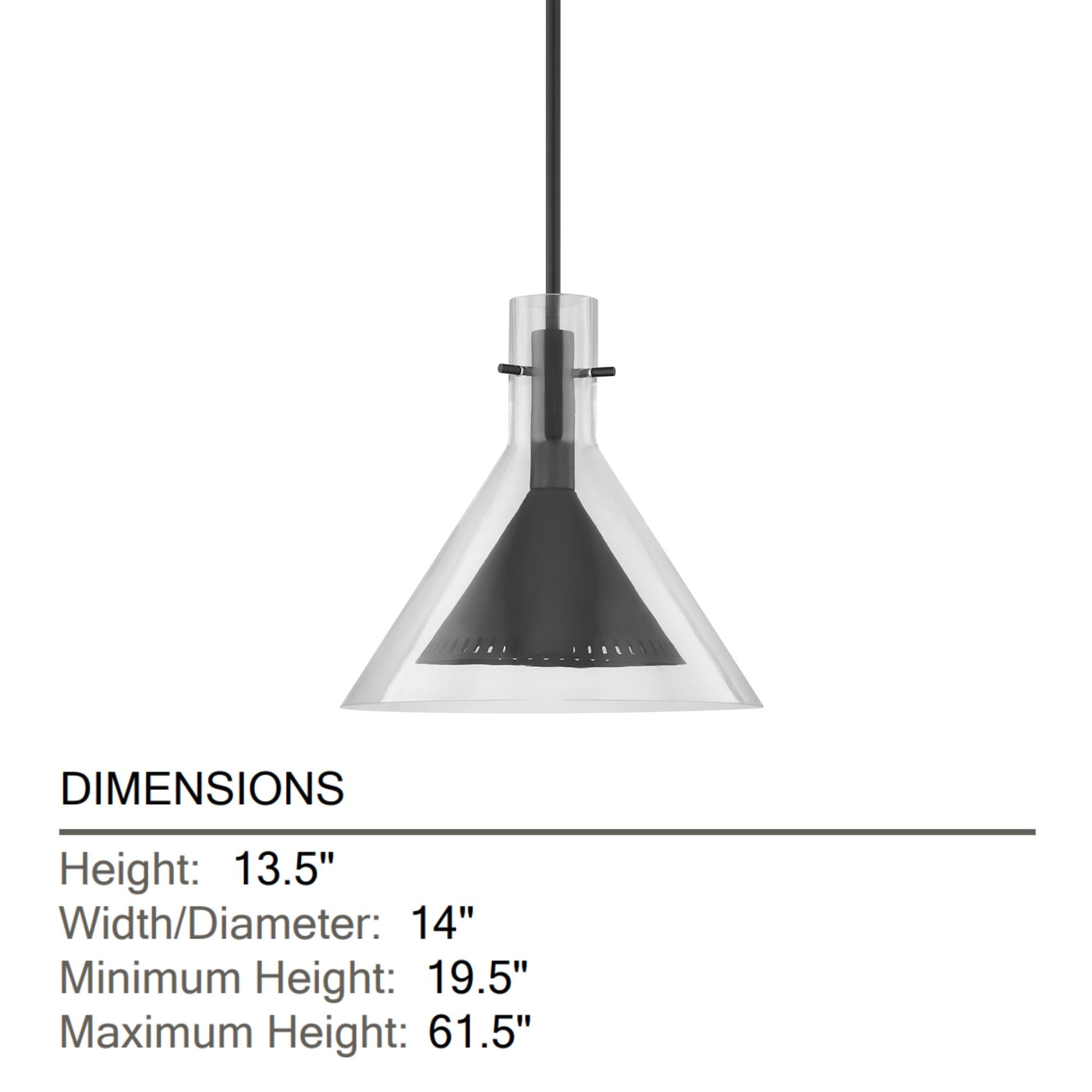 Troy Lighting - Atticus 14" Pendant, Soft Black Finish | Bees Lighting