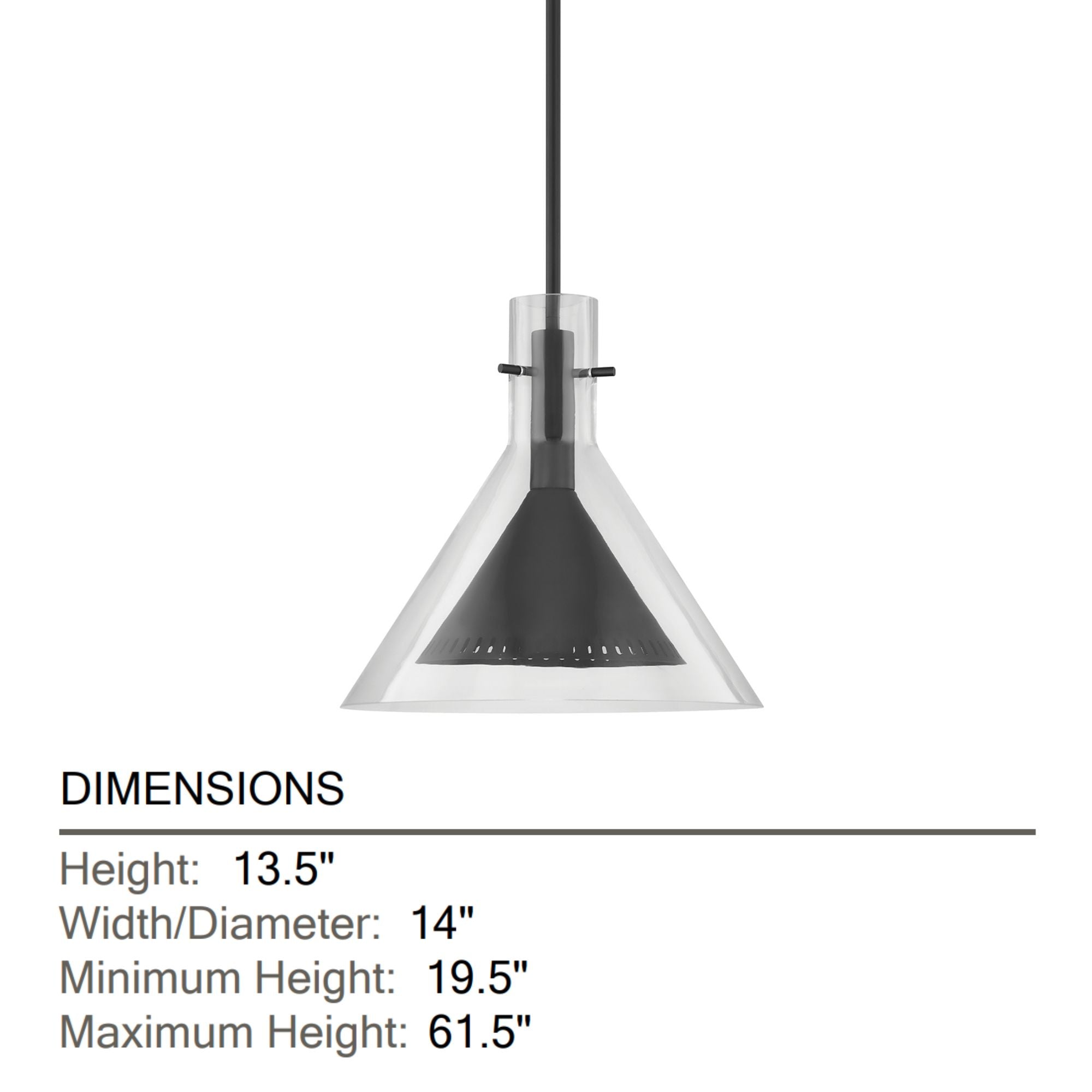 Troy Lighting - Atticus 14" Pendant, Soft Black Finish | Bees Lighting