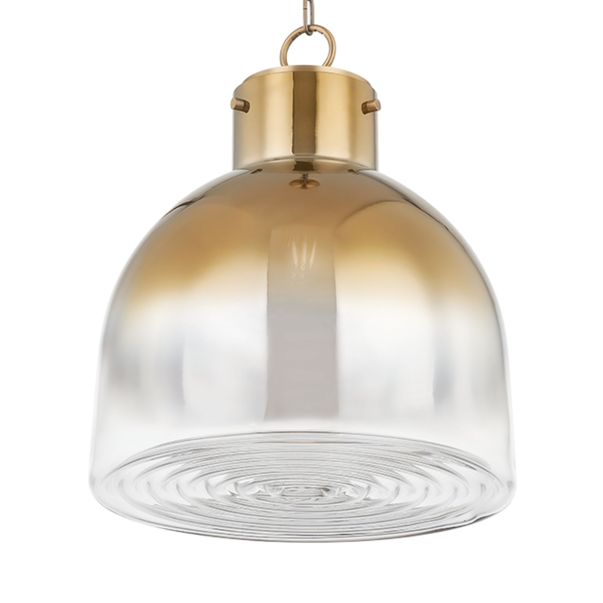 Beryl 19" Pendant, Patina Brass Finish