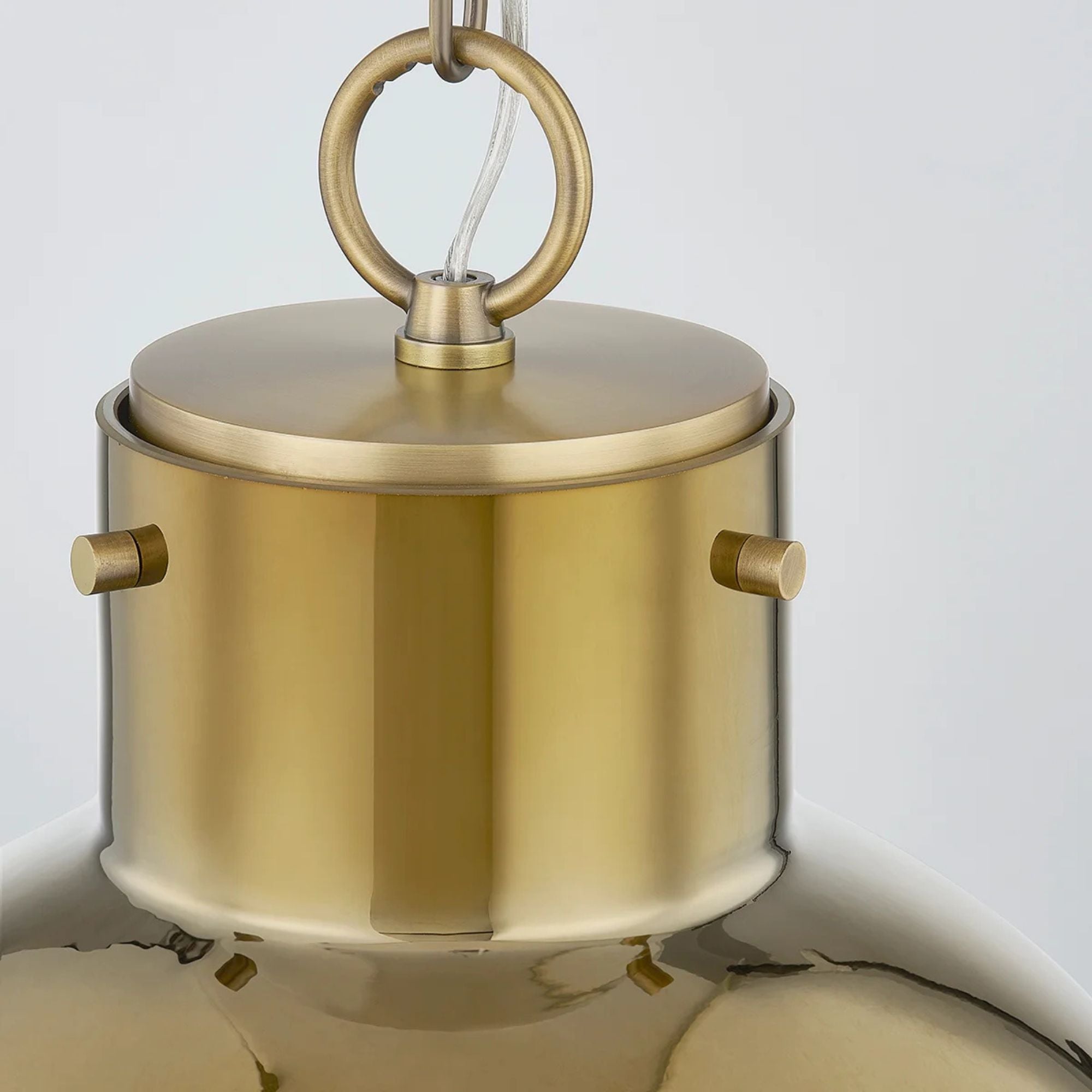 Beryl 19" Pendant, Patina Brass Finish