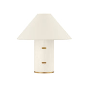 Troy Lighting - Bond Table Lamp Parchment Wrapped Body with Patina Brass Accents | Bees Lighting