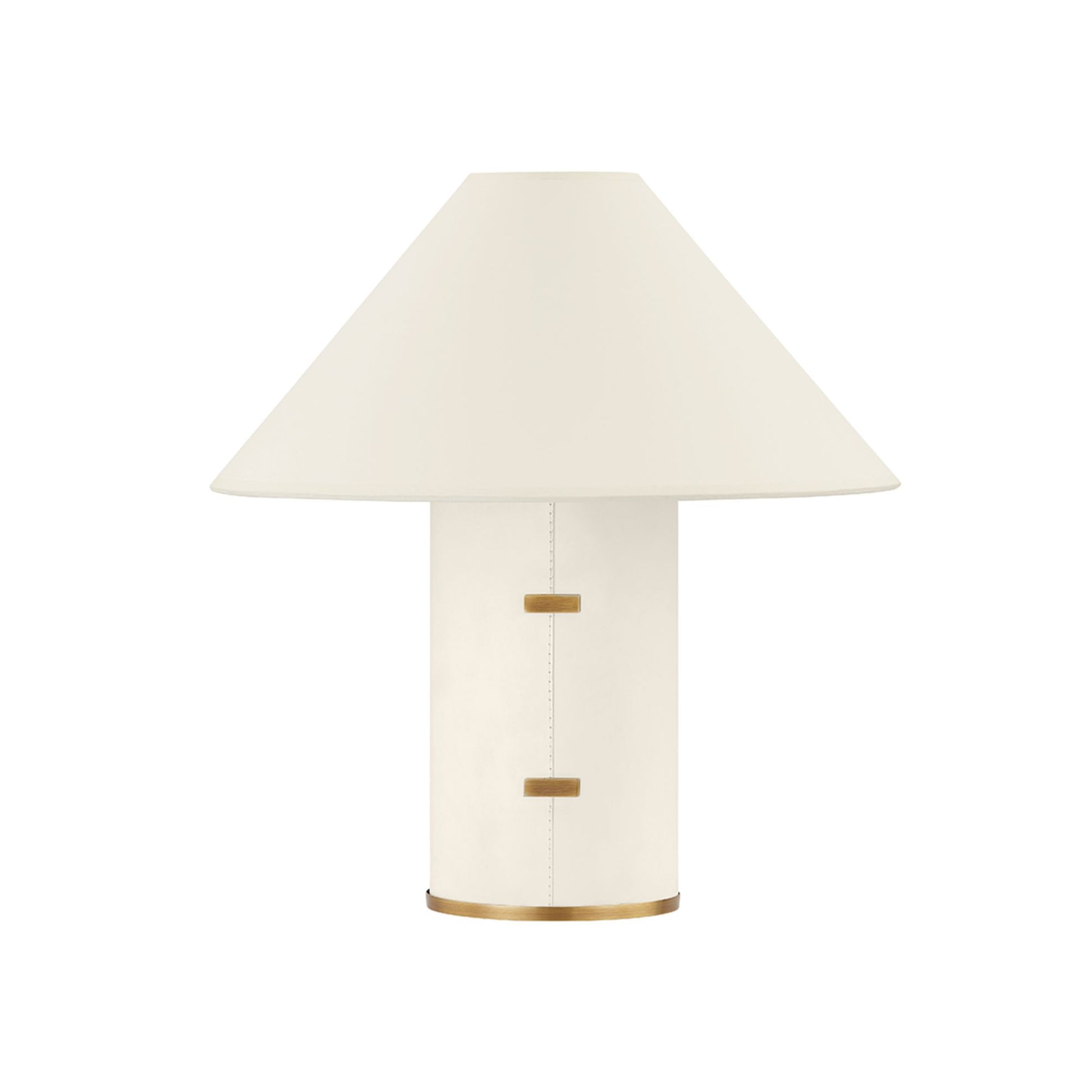 Troy Lighting - Bond Table Lamp Parchment Wrapped Body with Patina Brass Accents | Bees Lighting