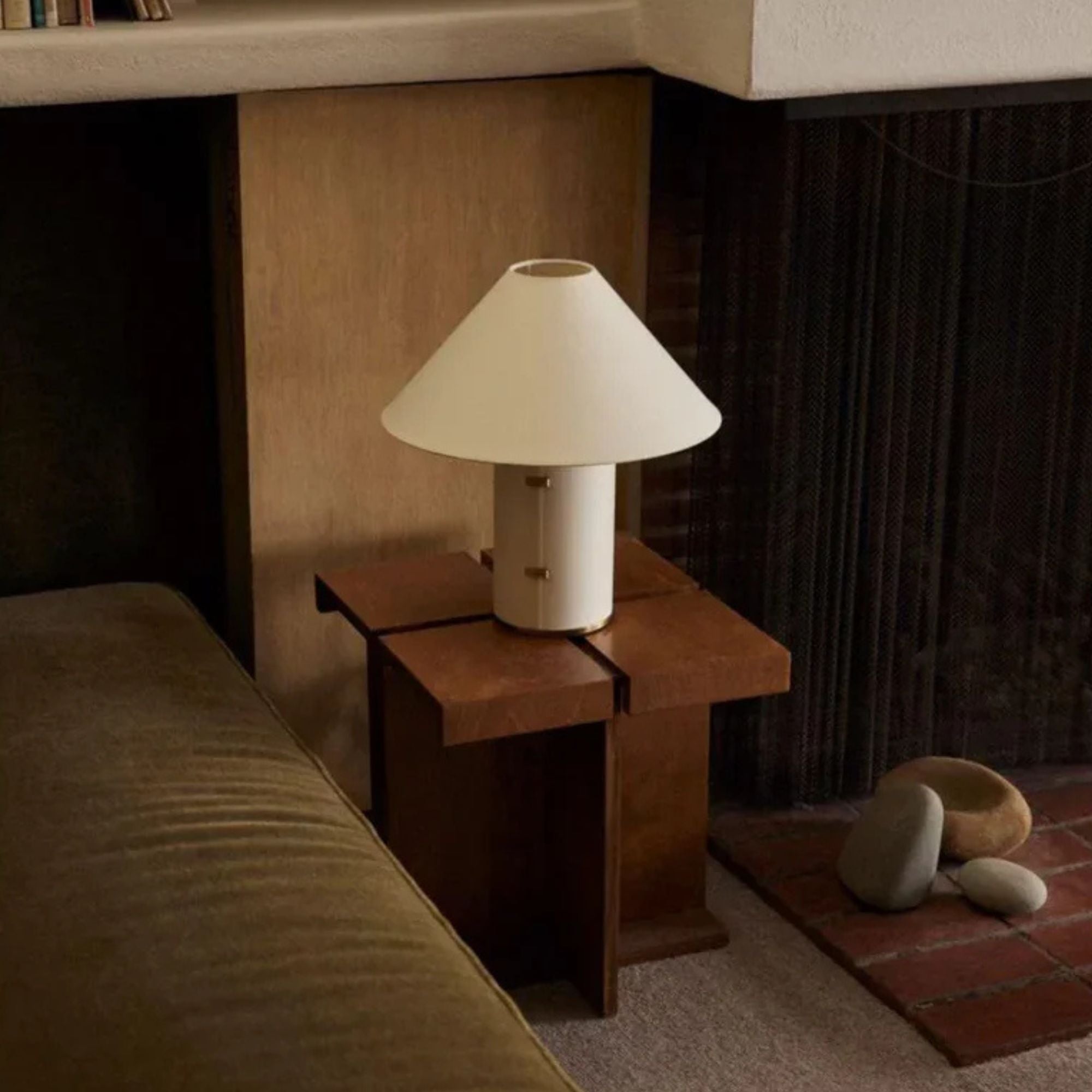 Troy Lighting - Bond 15" Table Lamp, Patina Brass Finish | Bees Lighting