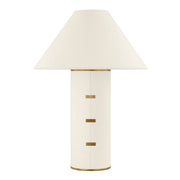 Troy Lighting - Bond Table Lamp Parchment Wrapped Body with Patina Brass Accents | Bees Lighting