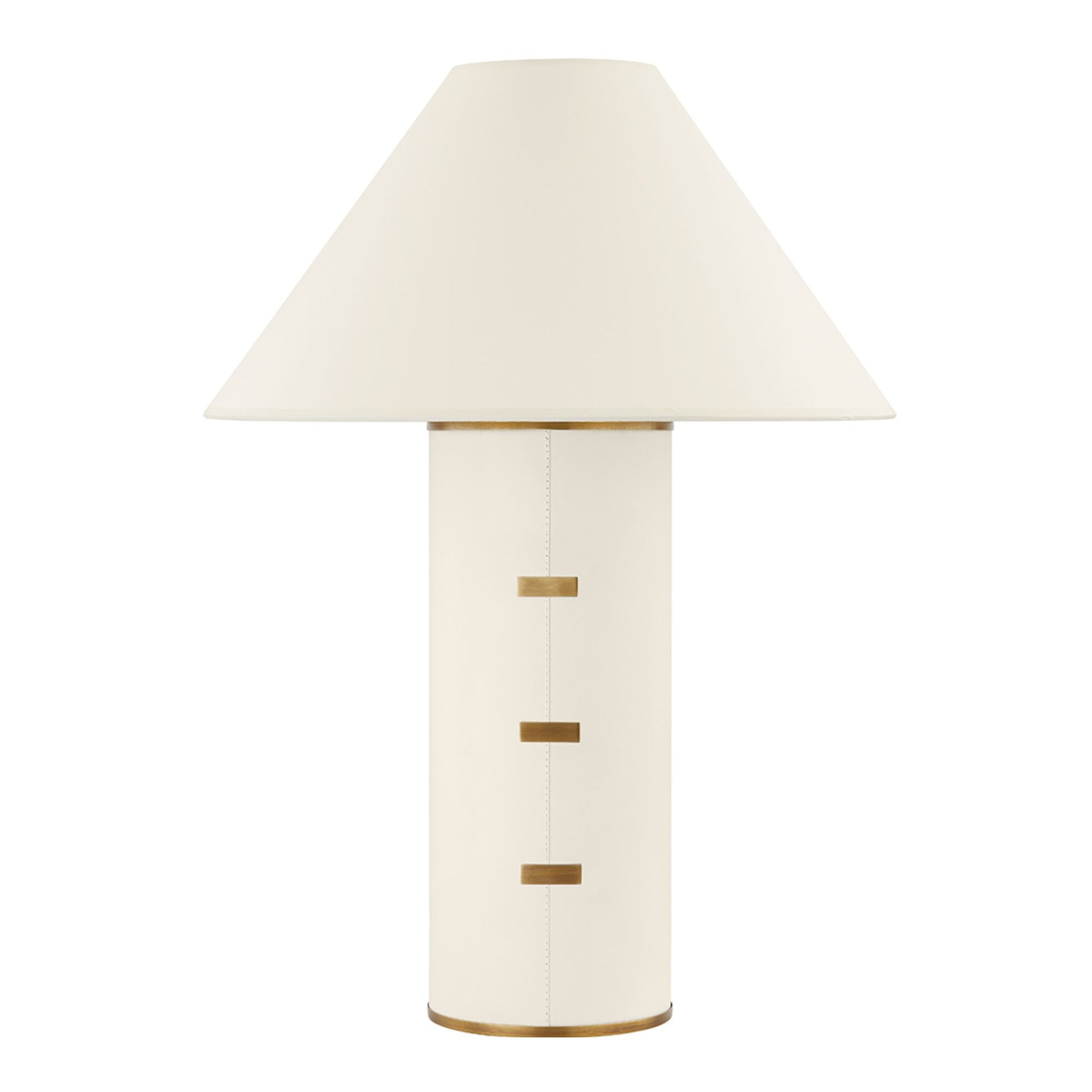 Troy Lighting - Bond Table Lamp Parchment Wrapped Body with Patina Brass Accents | Bees Lighting