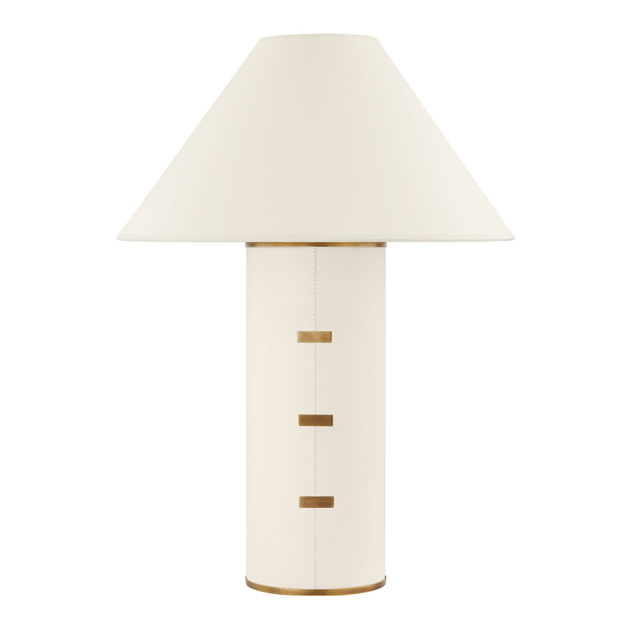 Troy Lighting - Bond Table Lamp Parchment Wrapped Body with Patina Brass Accents | Bees Lighting