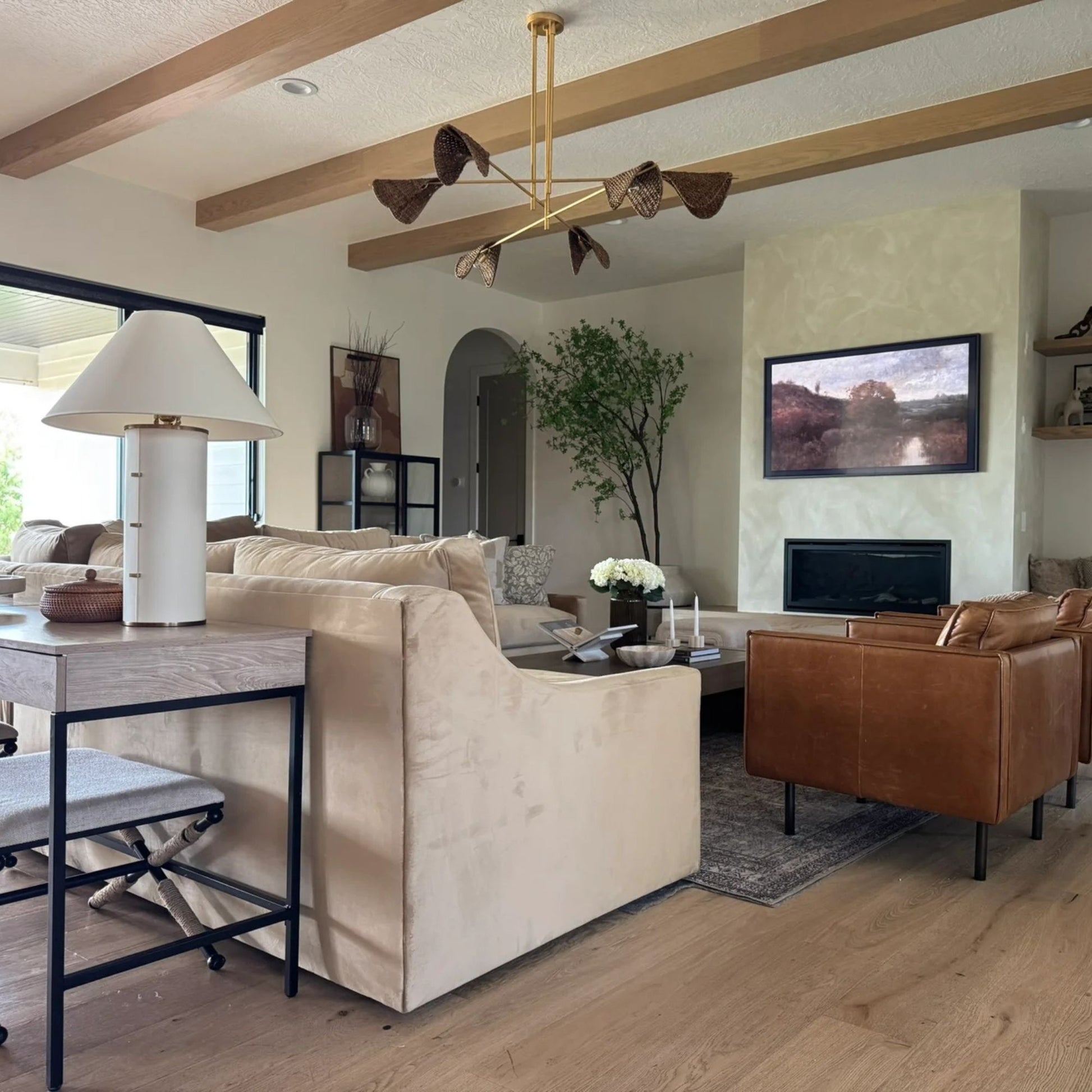 Troy Lighting - Bond 26" Table Lamp, Patina Brass Finish | Bees Lighting