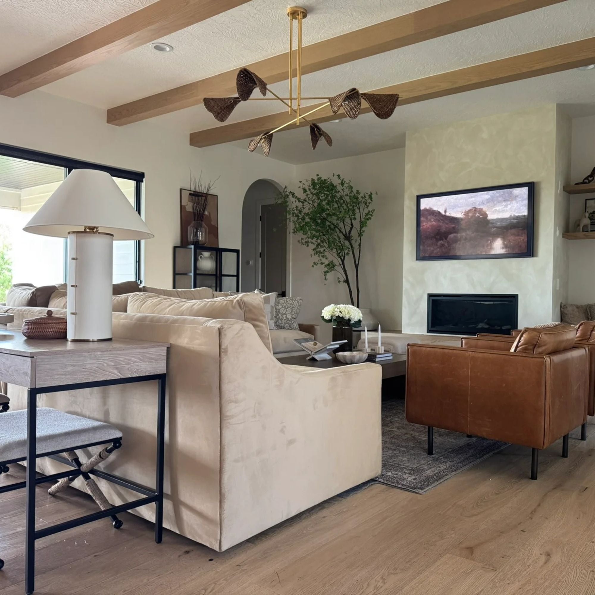 Troy Lighting - Bond 26" Table Lamp, Patina Brass Finish | Bees Lighting