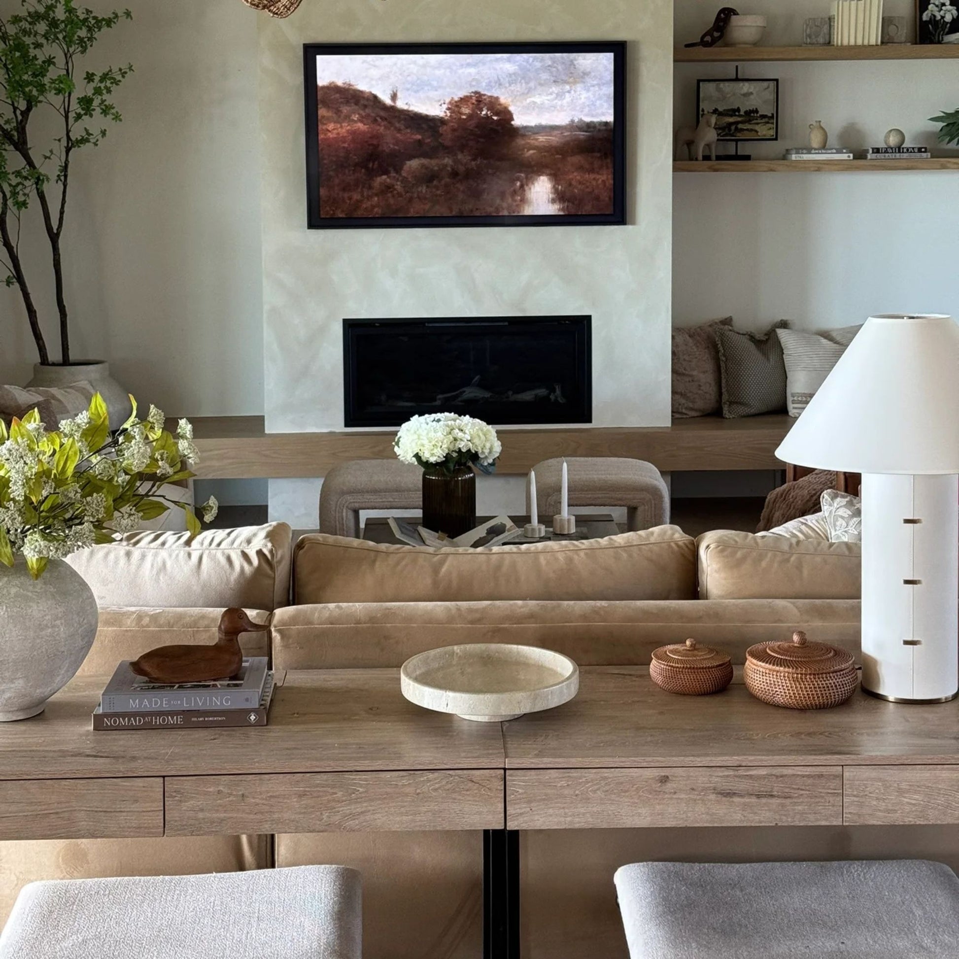 Troy Lighting - Bond 26" Table Lamp, Patina Brass Finish | Bees Lighting