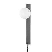 Brisbane 19" Plug-in Sconce, Graphite Finish
