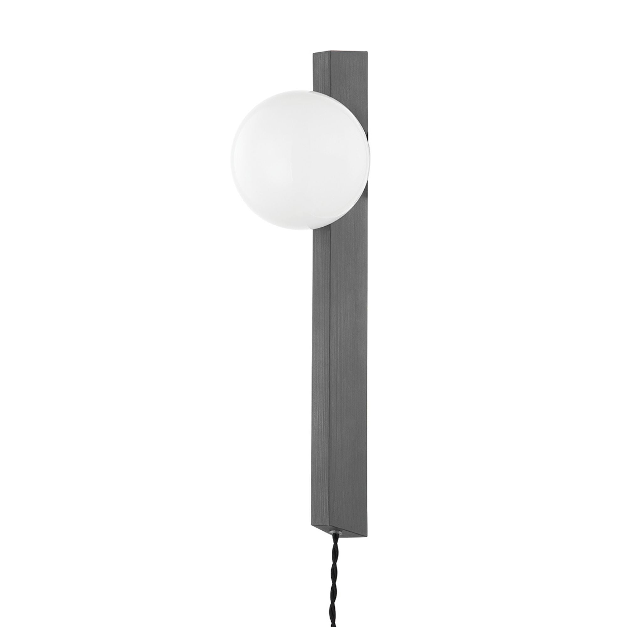 Brisbane 19" Plug-in Sconce, Graphite Finish