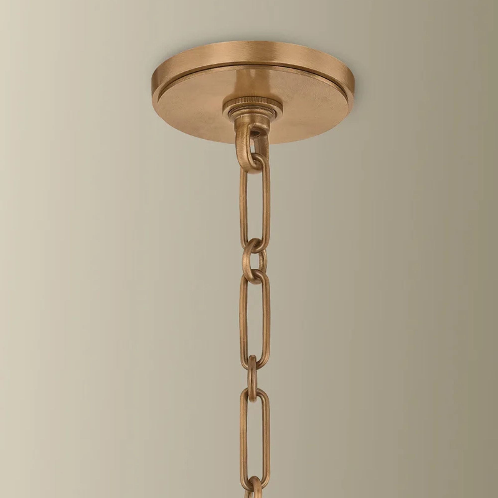 Troy Cahill 19 in. Pendant Light, Patina Brass with Opal Seeded Glass