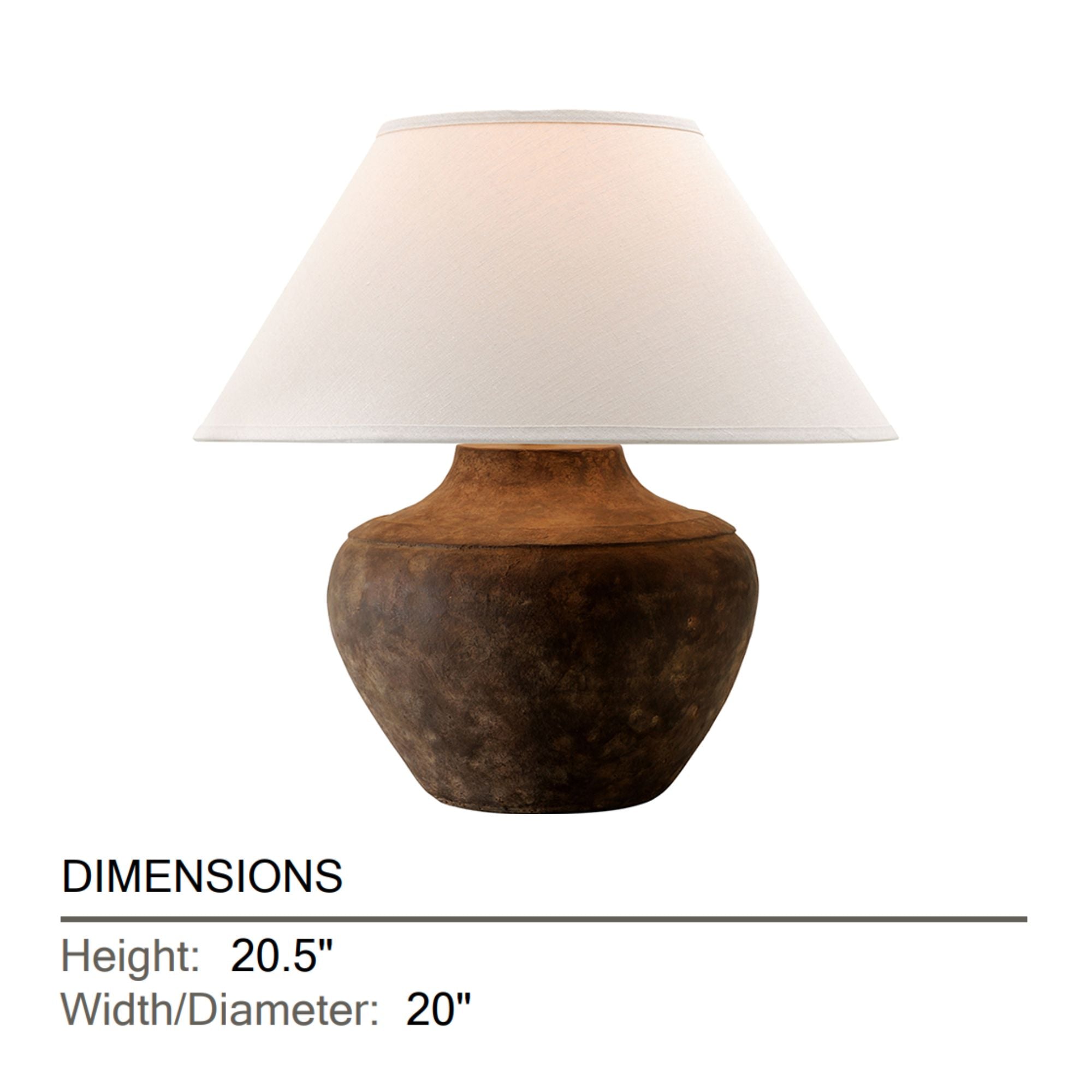 Troy Lighting - Calabria 21" Table Lamp, Rustco Finish | Bees Lighting