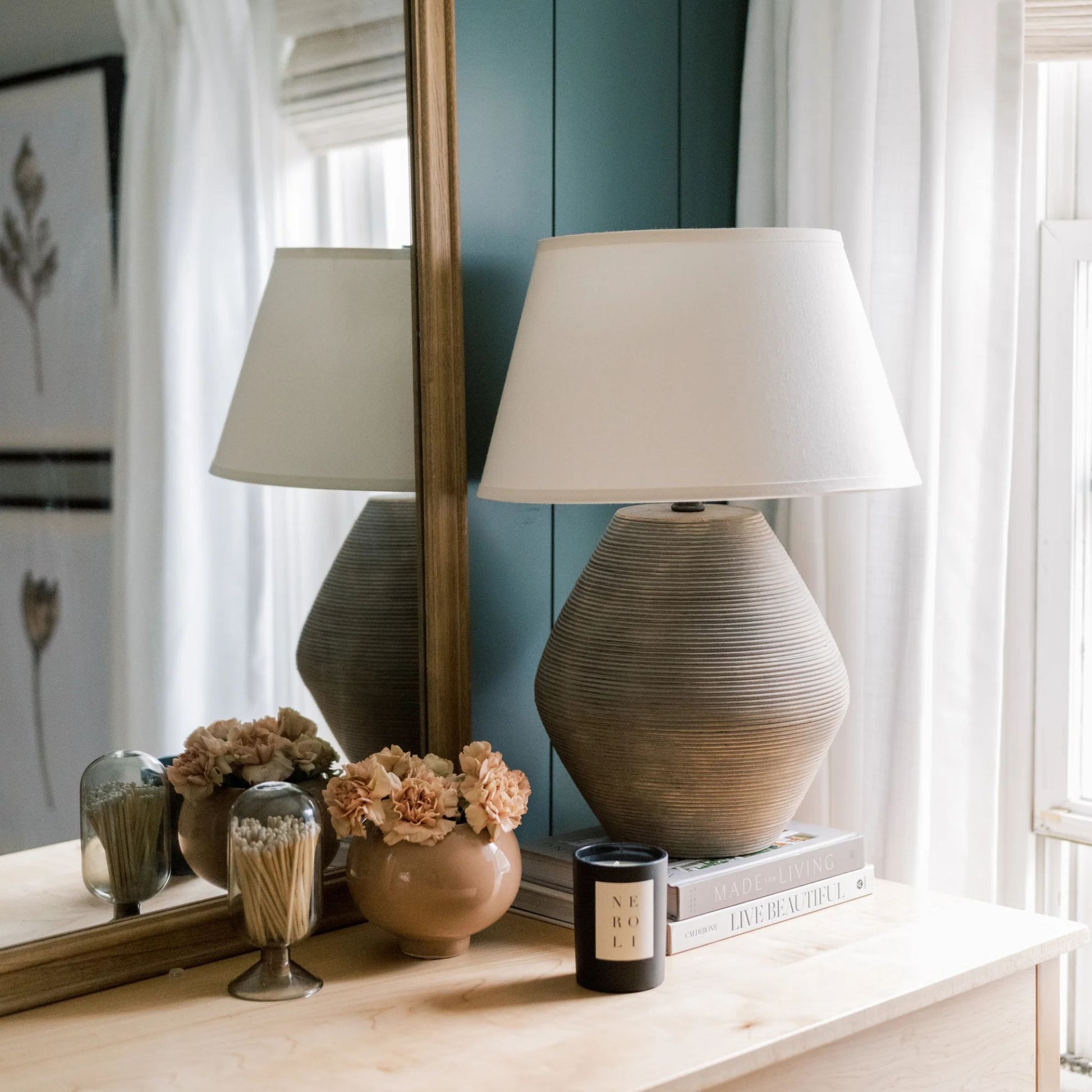 Troy Lighting - Calabria 22" Table Lamp, Reggio Finish | Bees Lighting