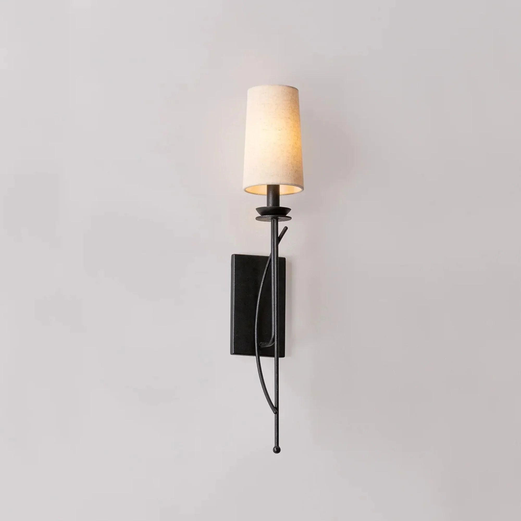 Calder 28" Wall Sconce, Forged Iron Finish