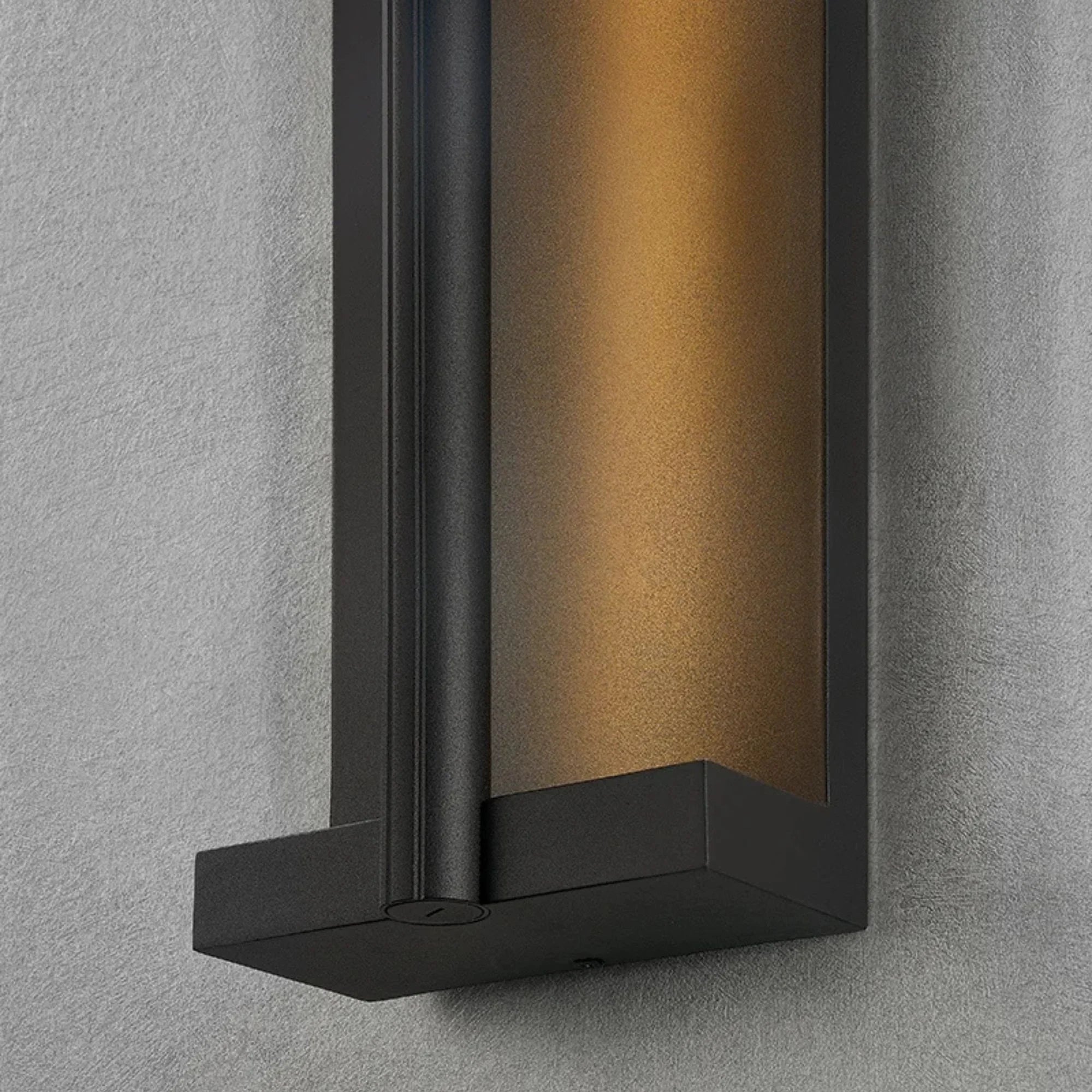 Calla 30" LED Outdoor Wall Sconce, Texture Black Finish