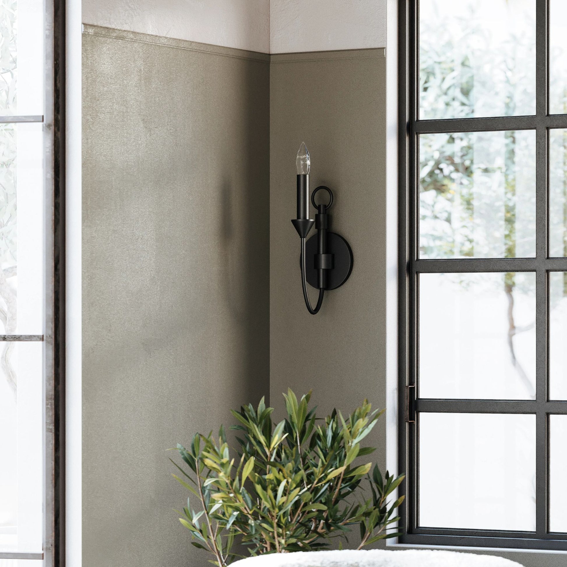 Troy Lighting - Cate 14" Wall Sconce, Forged Iron Finish | Bees Lighting