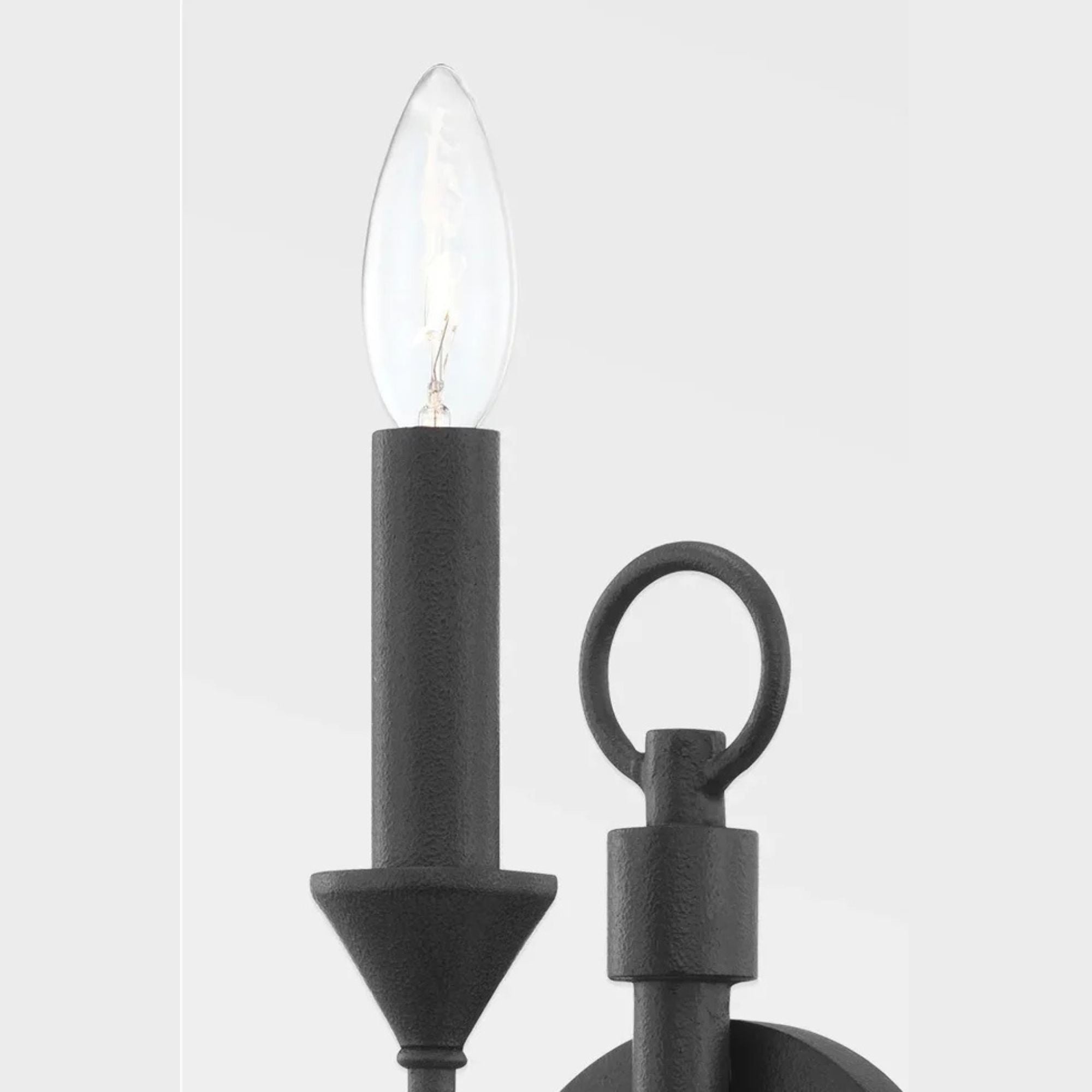 Troy Lighting - Cate 14" Wall Sconce, Forged Iron Finish | Bees Lighting