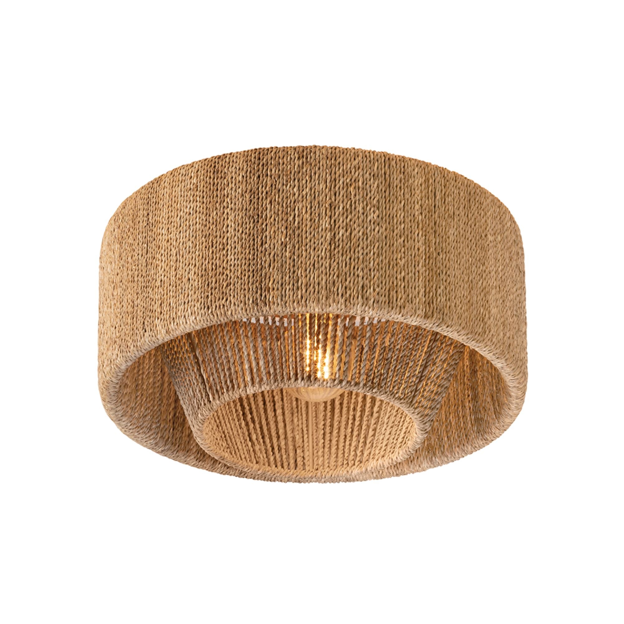 Coe 16" Flush Mount, Vintage Gold Leaf Finish