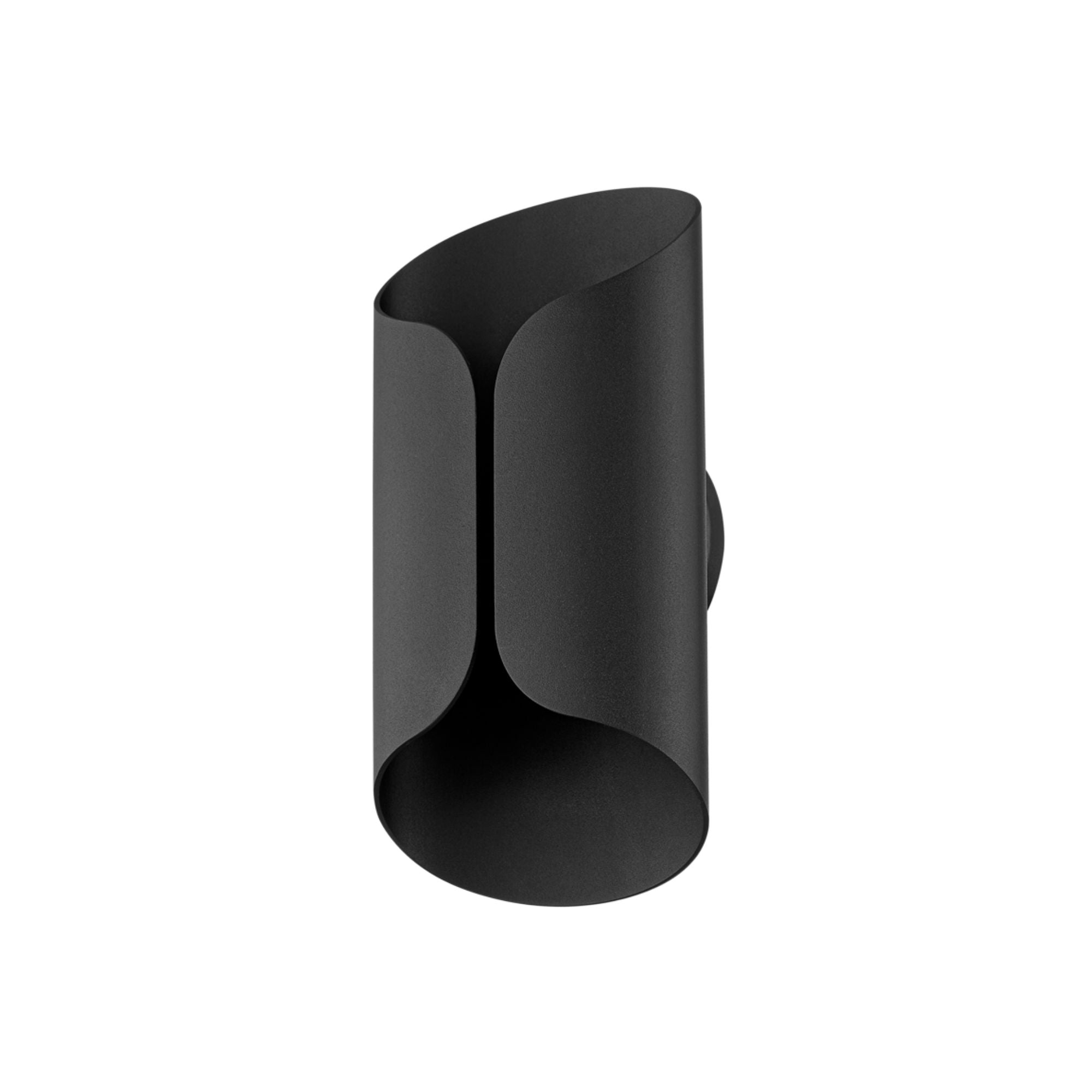 Cole 13" LED Outdoor Wall Sconce, Textured Black Finish