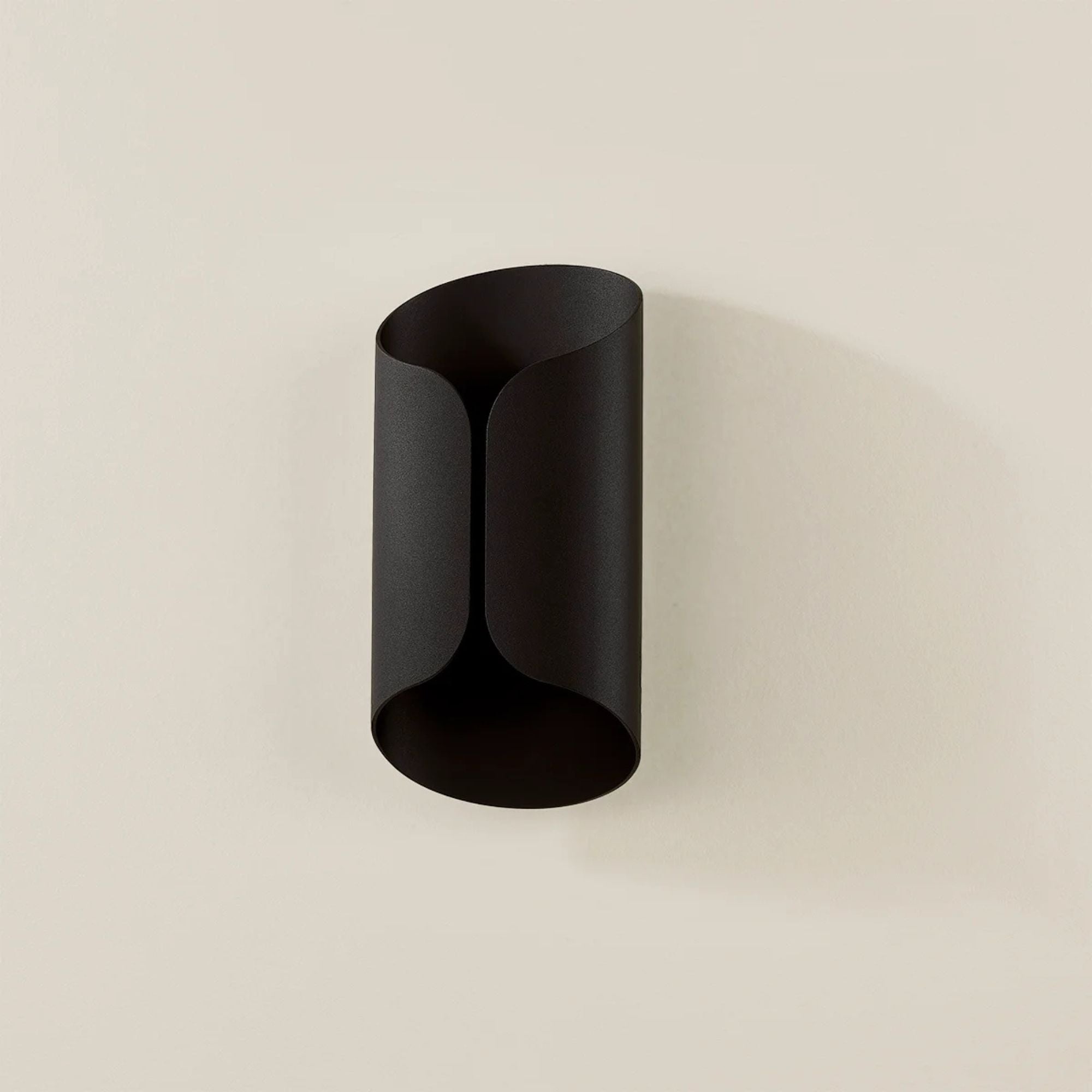 Cole 13" LED Outdoor Wall Sconce, Textured Black Finish