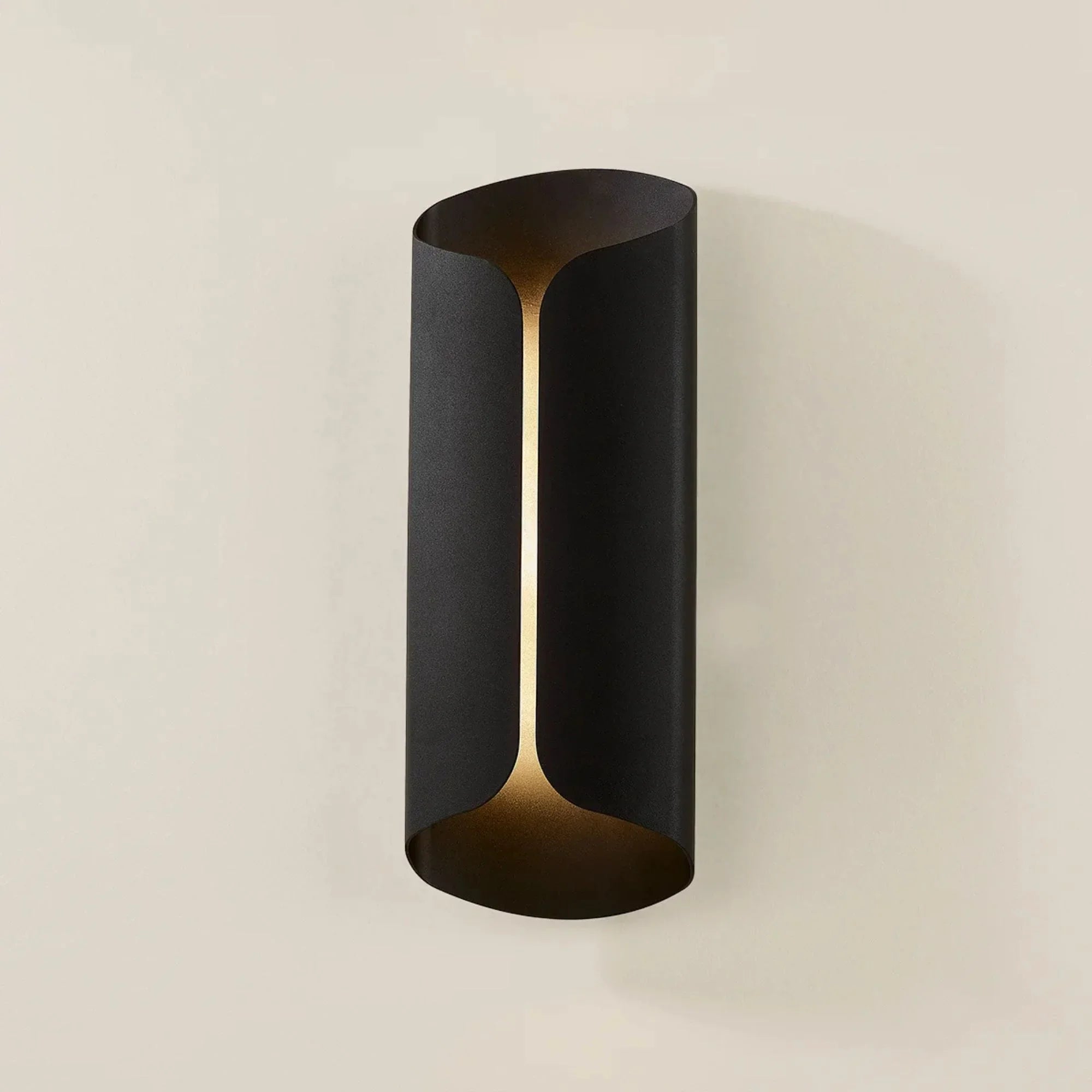 Cole 20" LED Outdoor Wall Sconce, Textured Black Finish
