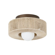 Troy Lighting - Coleman 14" Flush Mount, Bronze Leaf Finish | Bees Lighting