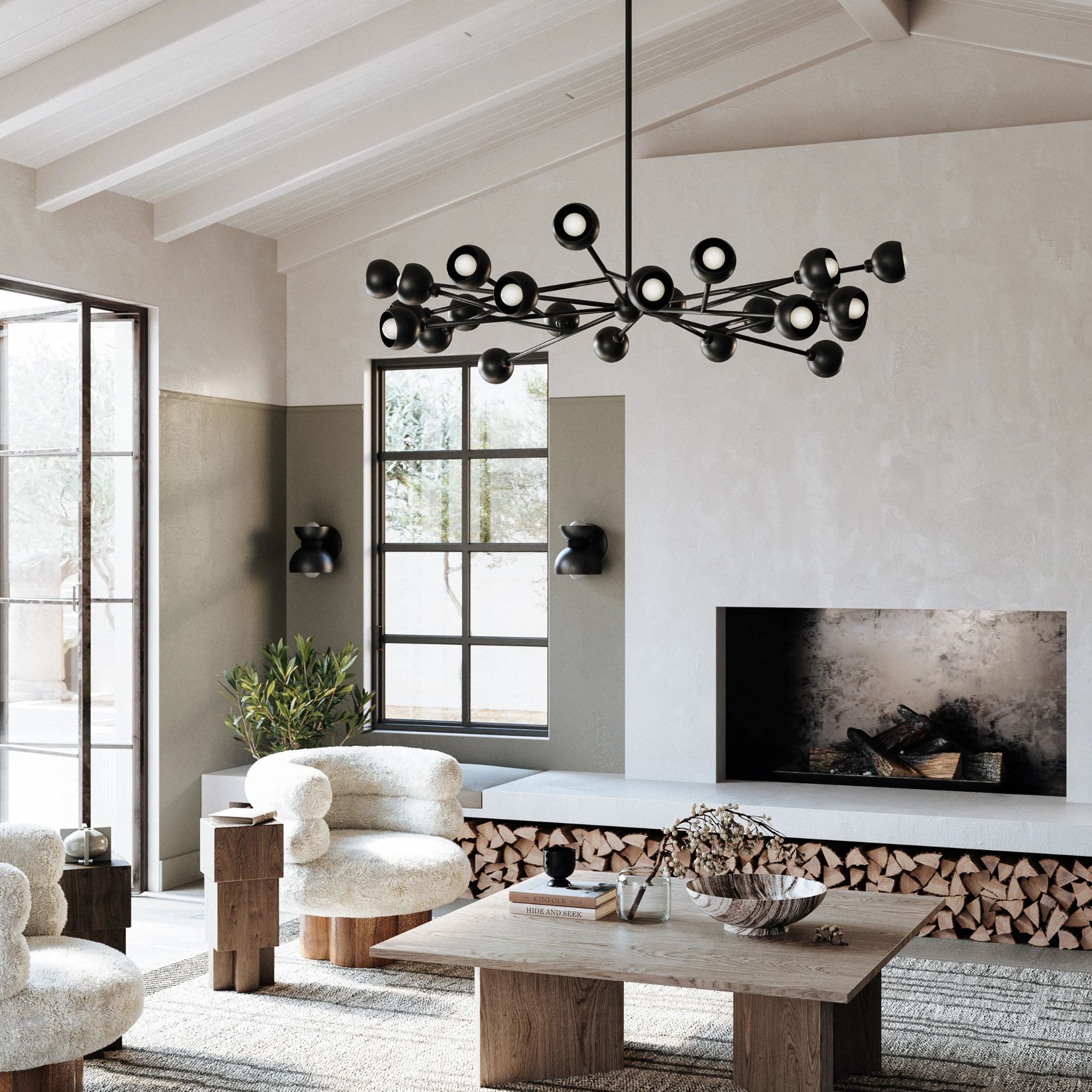 Troy Lighting - Colt 24 Lights Chandelier Black finish | Bees Lighting