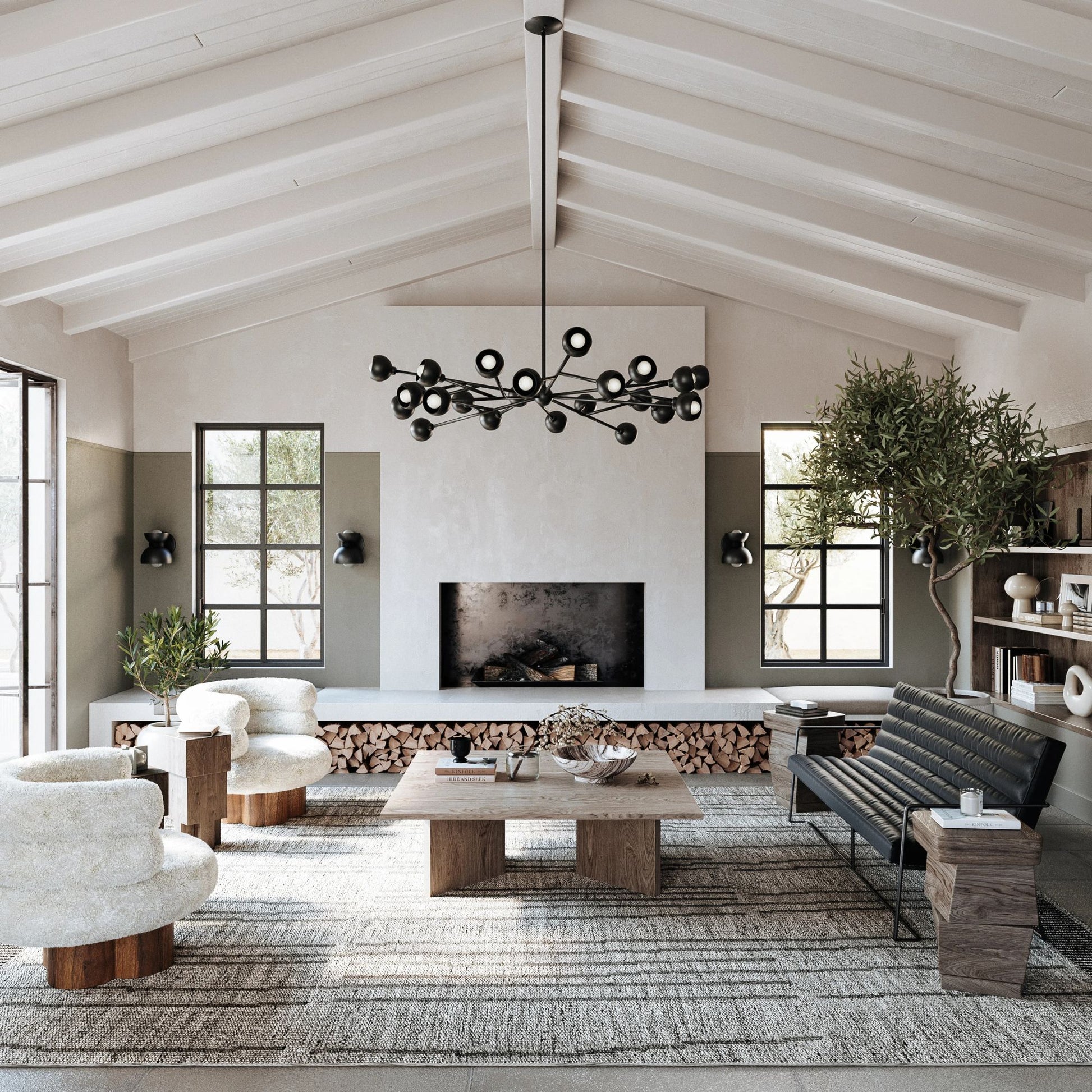 Troy Lighting - Colt 24 Lights Chandelier Black finish | Bees Lighting