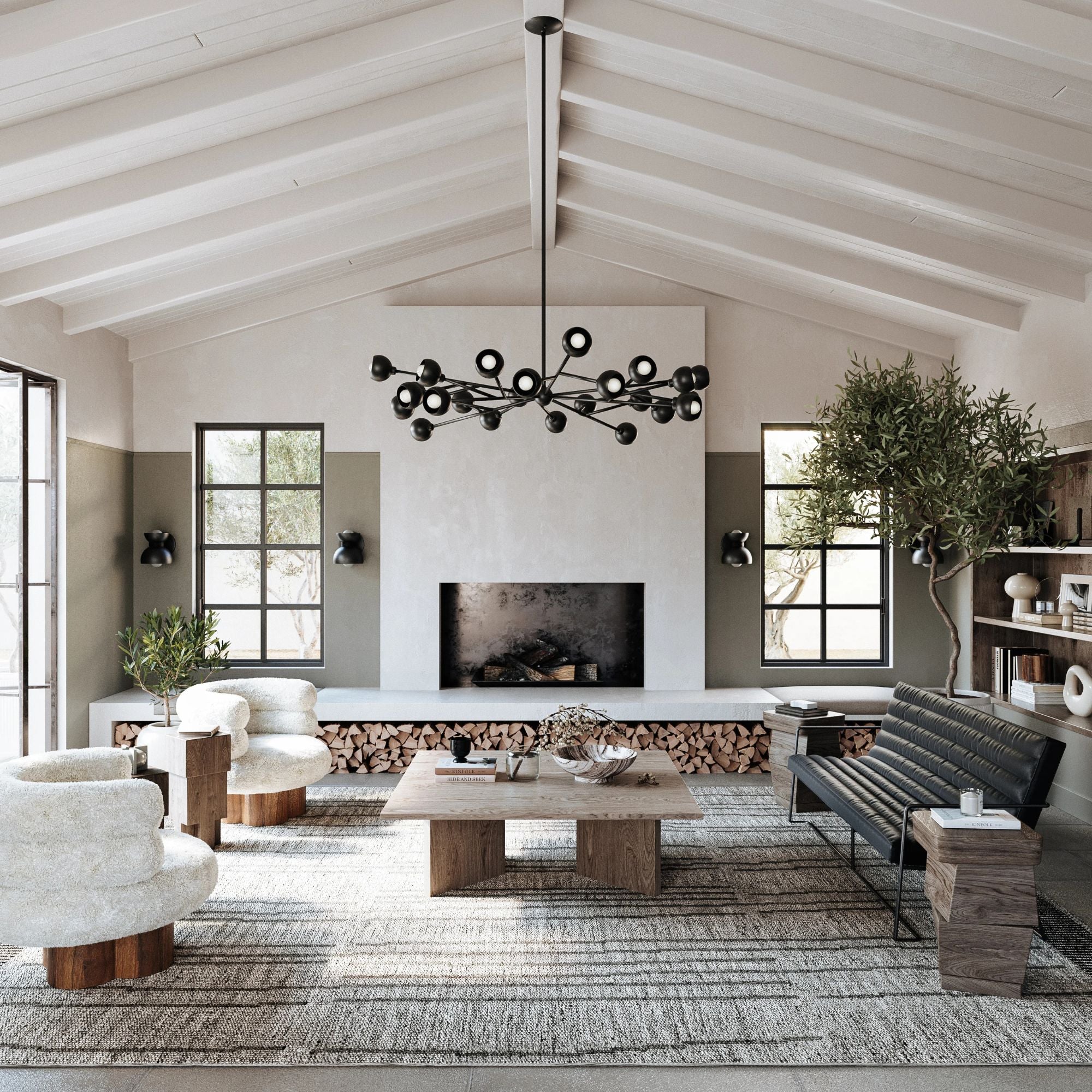 Troy Lighting - Colt 24 Lights Chandelier Black finish | Bees Lighting