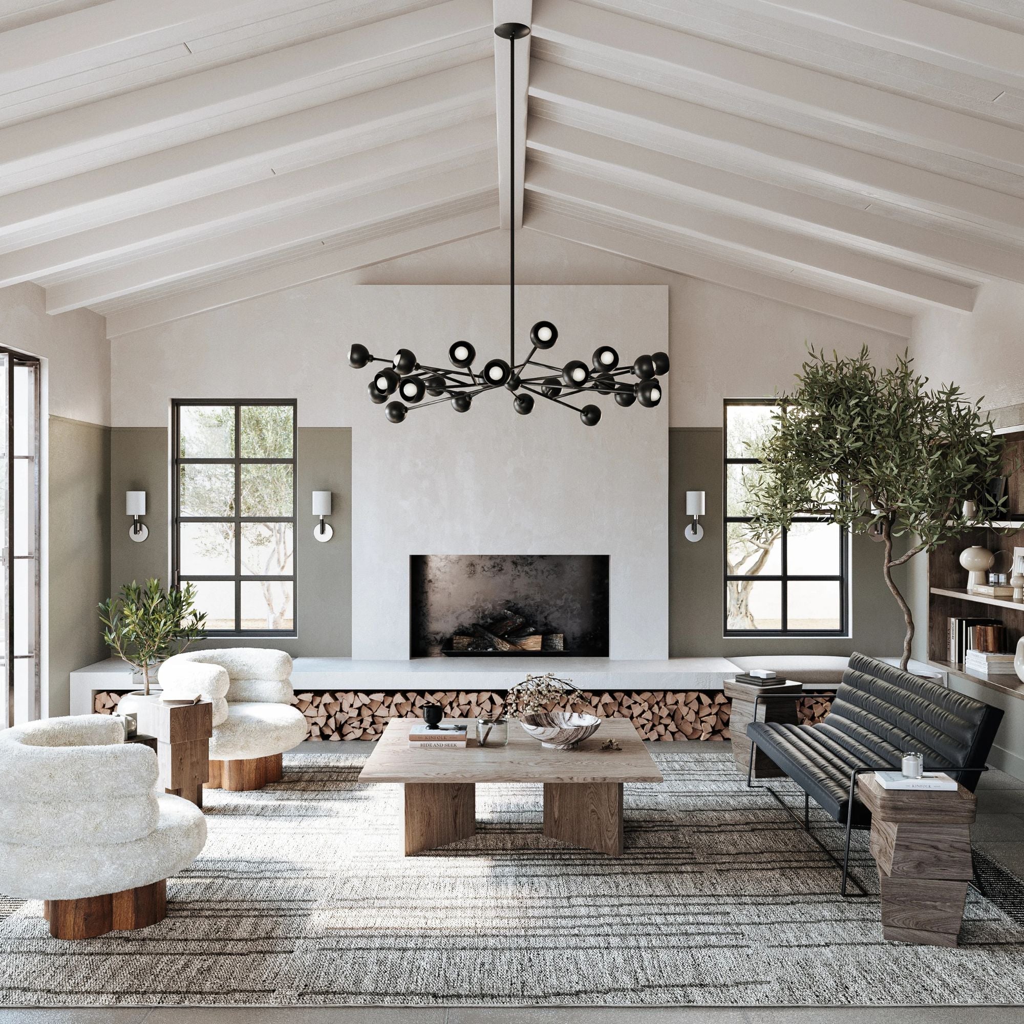 Troy Lighting - Colt 24 Lights Chandelier Black finish | Bees Lighting