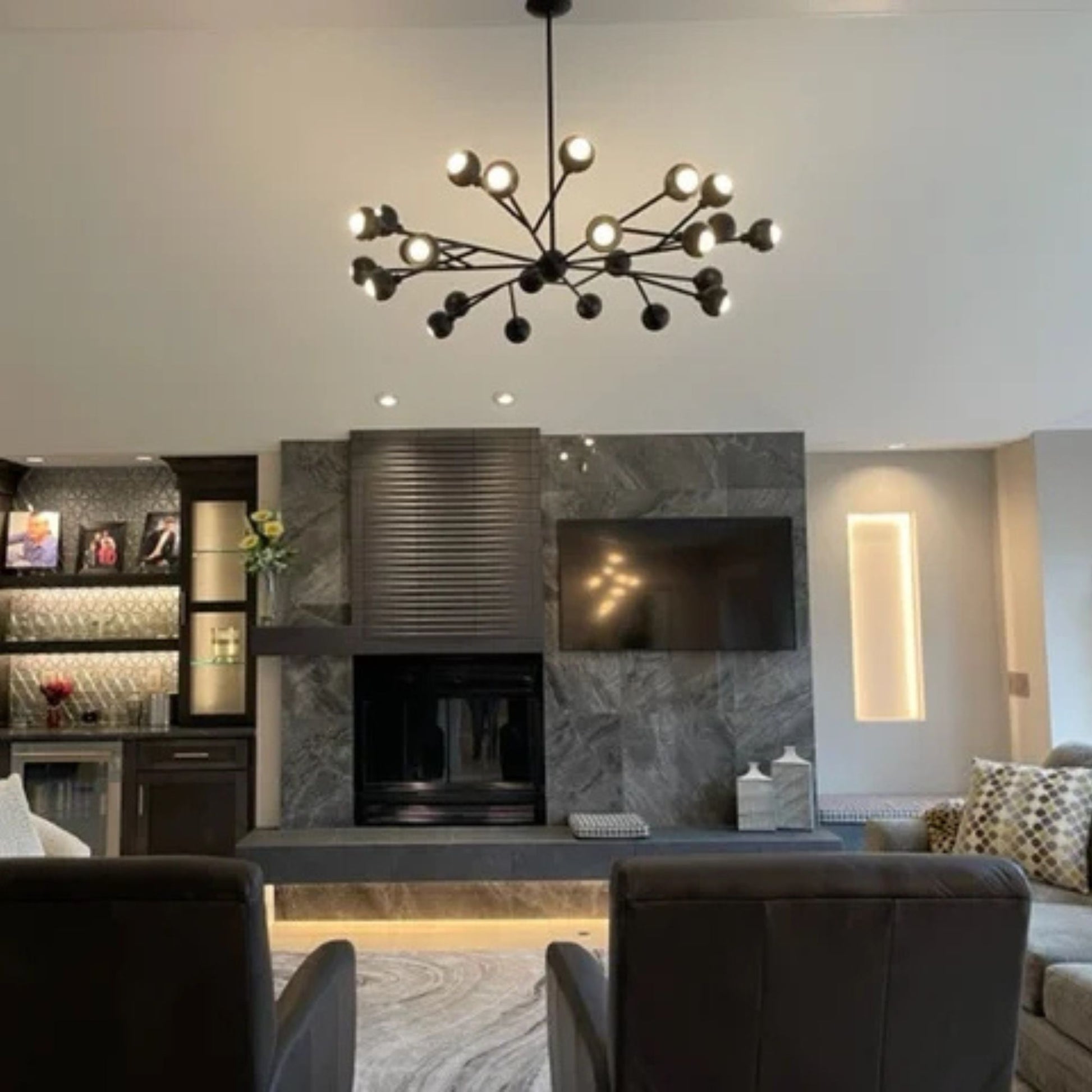 Troy Lighting - Colt 24 Lights Chandelier Black finish | Bees Lighting