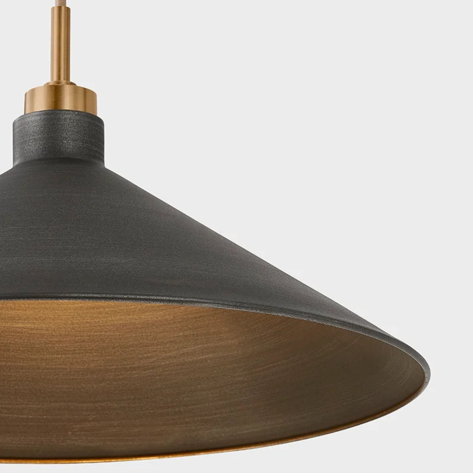 Conor 36" Swing Arm Lamp, Patina Brass And Graphite Finish