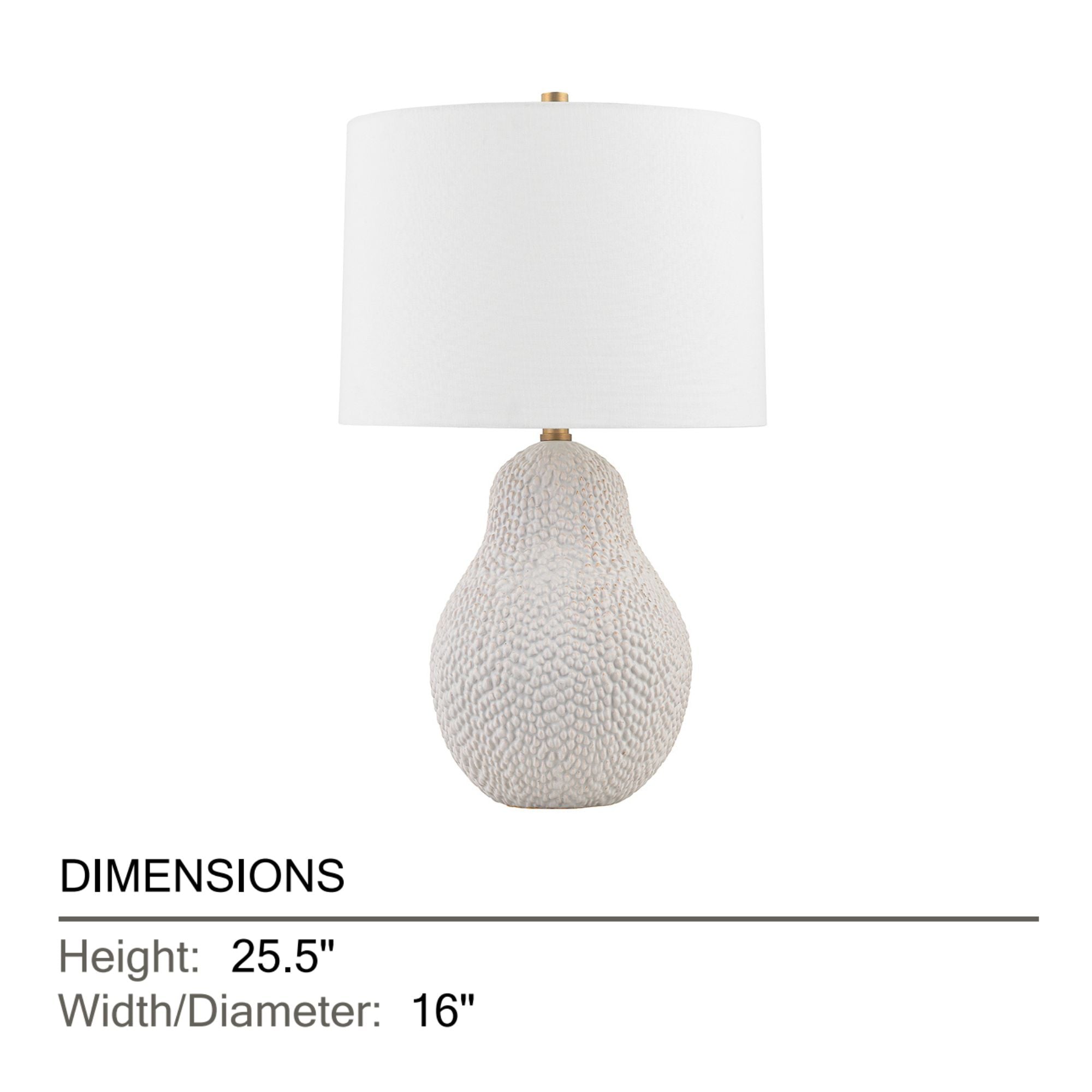 Troy Lighting - Crater 26" Table Lamp, Patina Brass/Ceramic Satin White Gold Finish | Bees Lighting