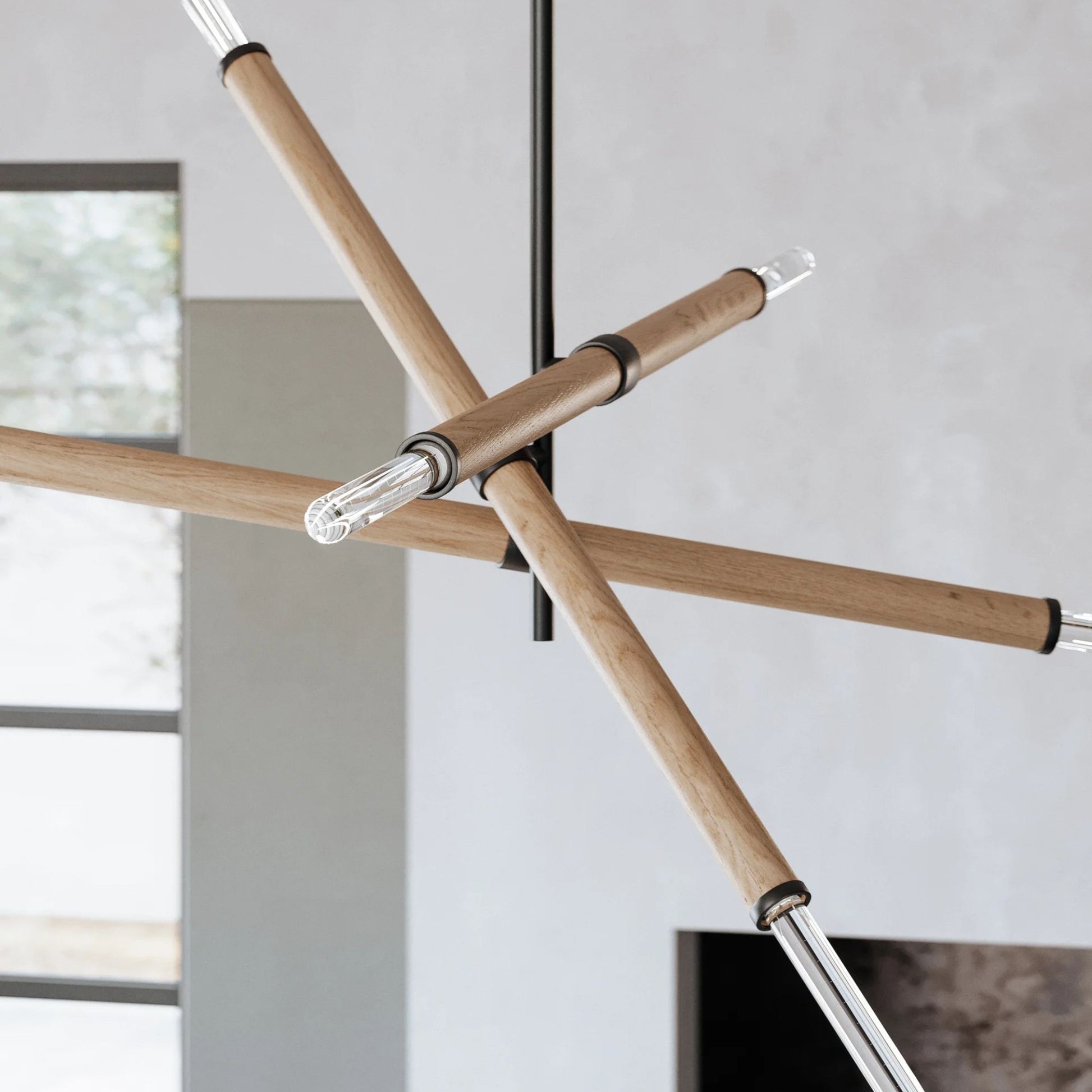 Troy Lighting - Cruiz 51" 6-Light Chandelier, Soft Black Finish | Bees Lighting