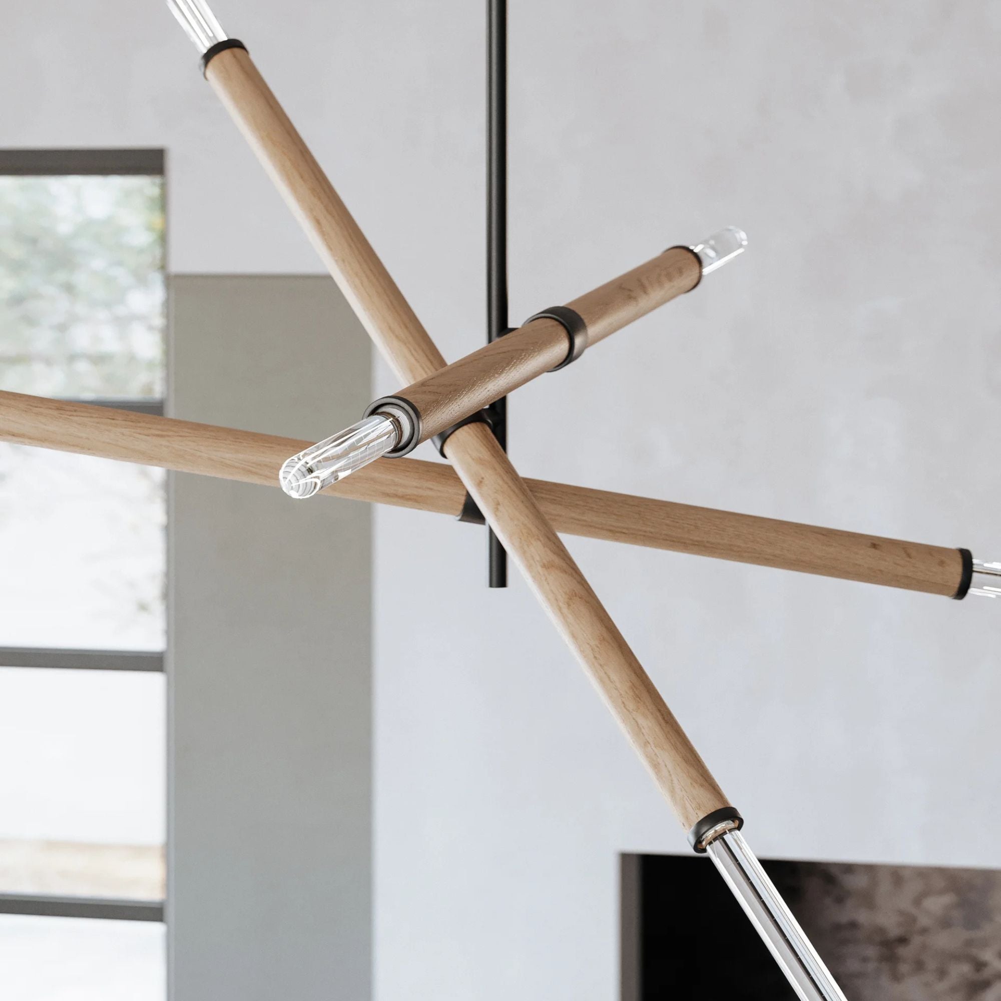 Troy Lighting - Cruiz 51" 6-Light Chandelier, Soft Black Finish | Bees Lighting