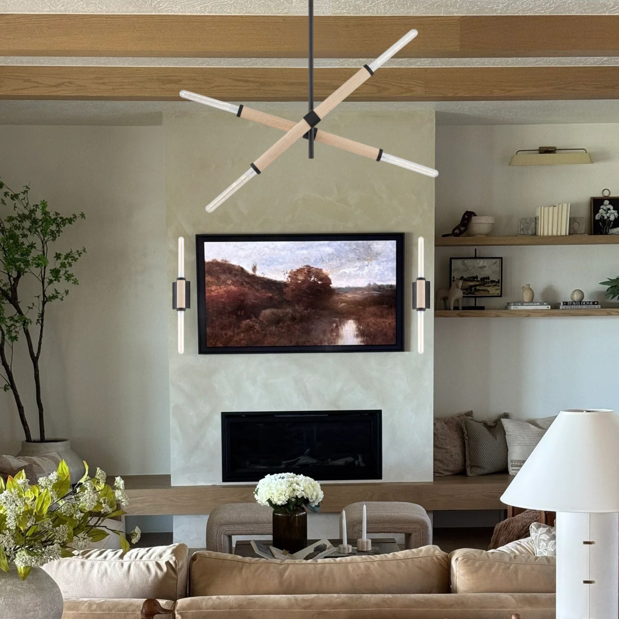 Troy Lighting - Cruiz 28" 4-Light Island Pendant, Soft Black Finish | Bees Lighting