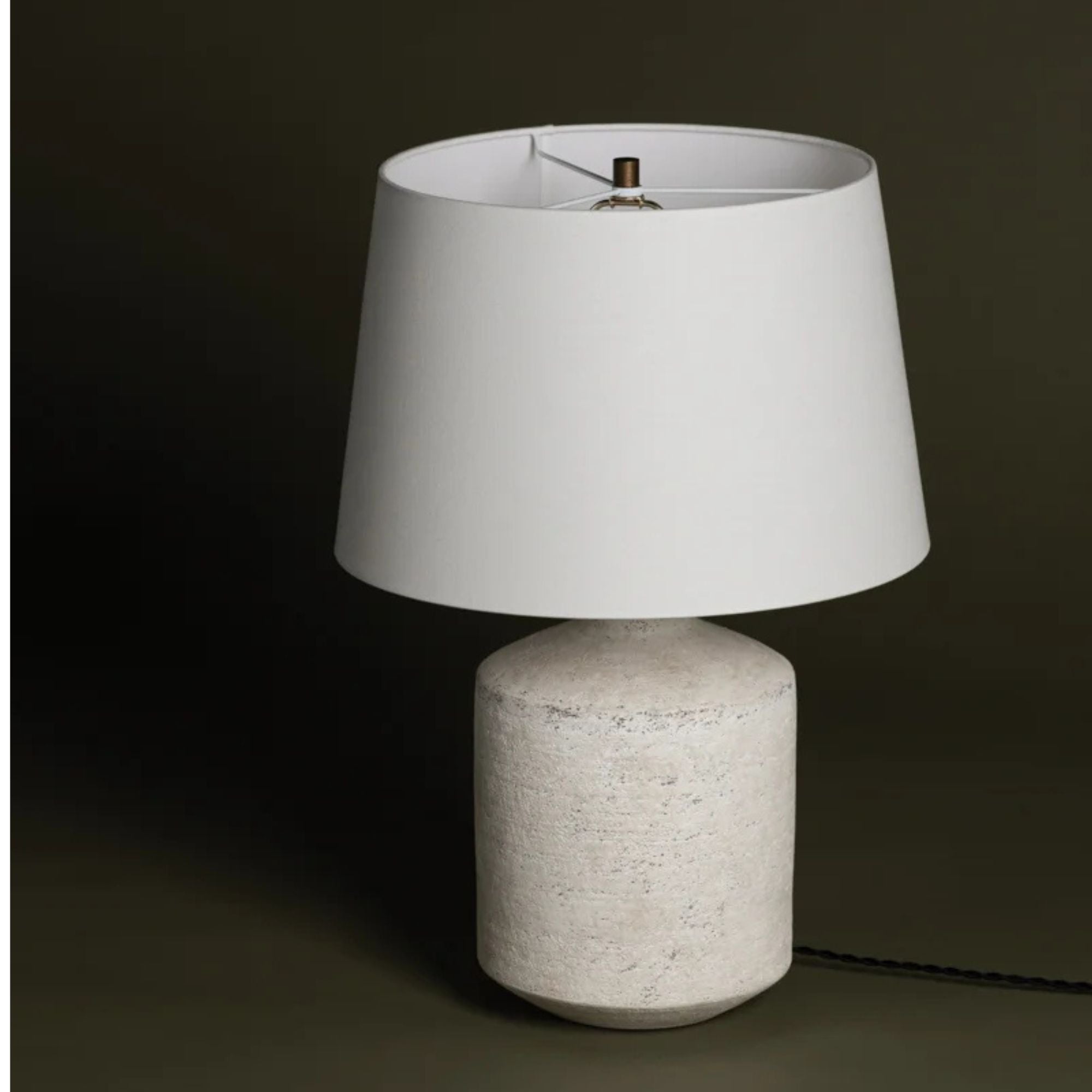 Troy Lighting - Dallas 24" Table Lamp, Patina Brass/Ceramic Artifact White Finish | Bees Lighting